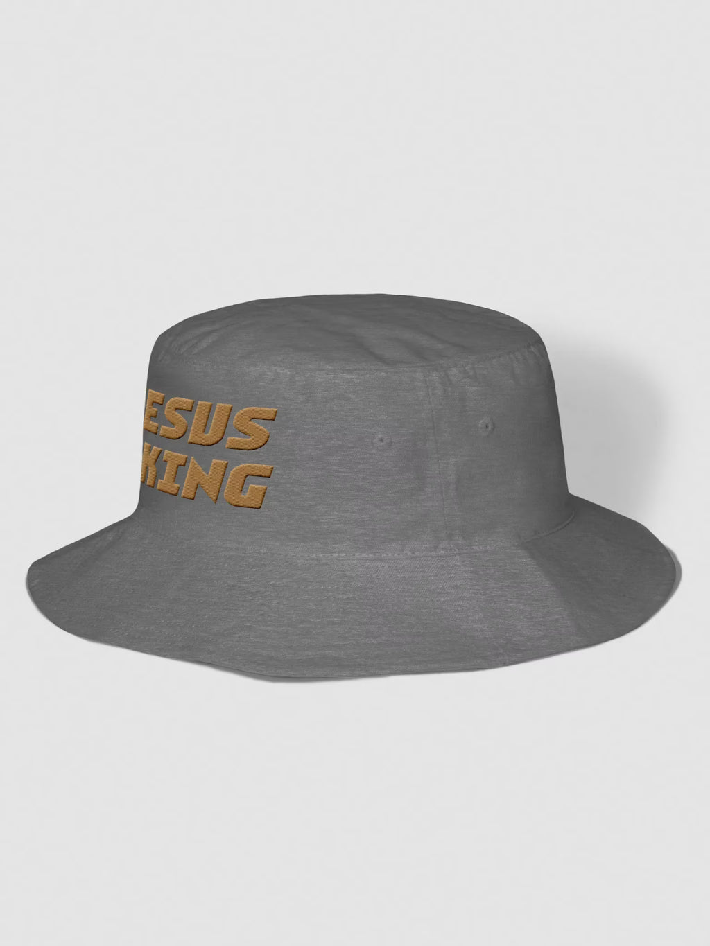 Jesus is King Embroidered Bucket Hat