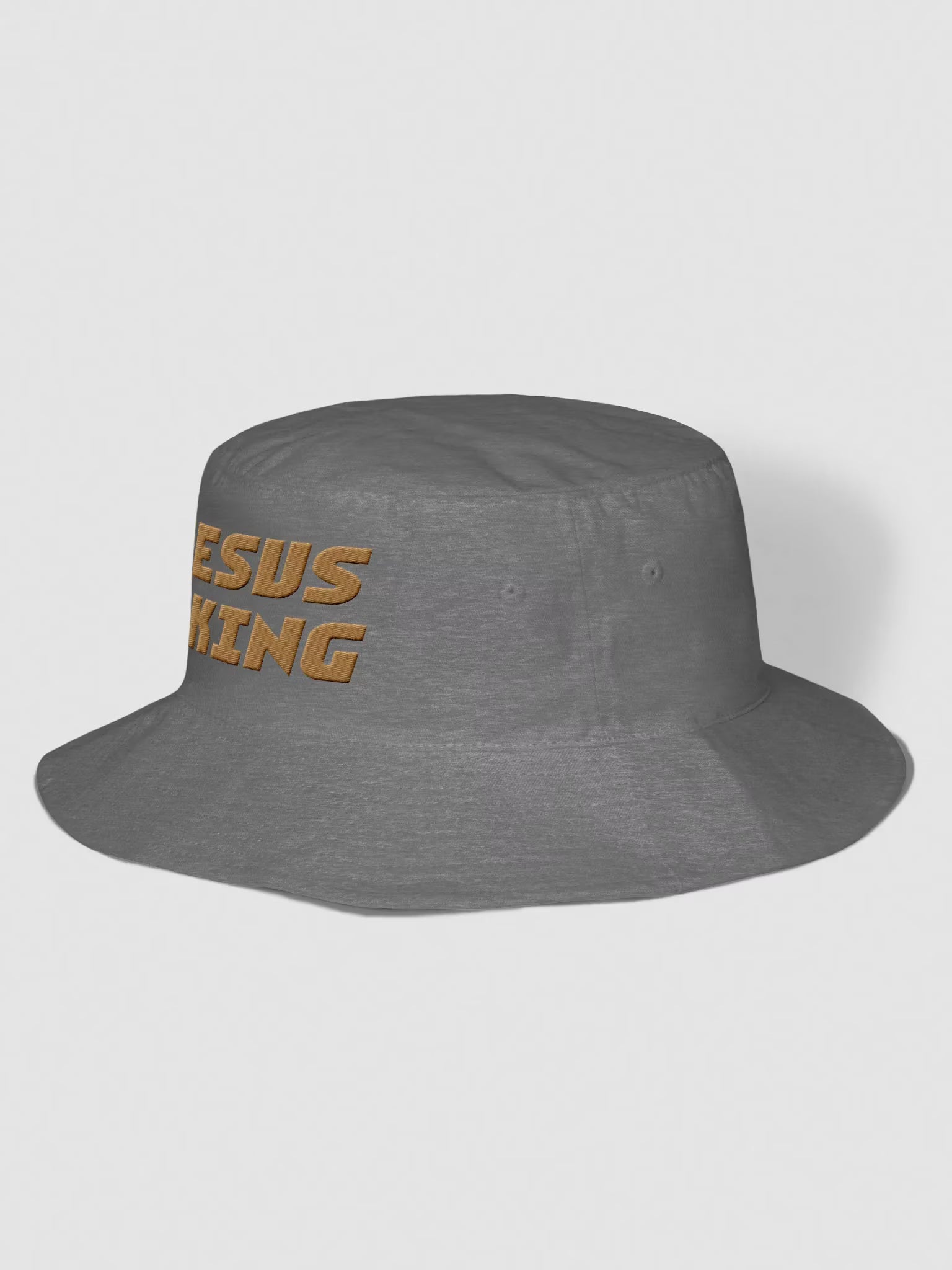 Jesus is King Embroidered Bucket Hat