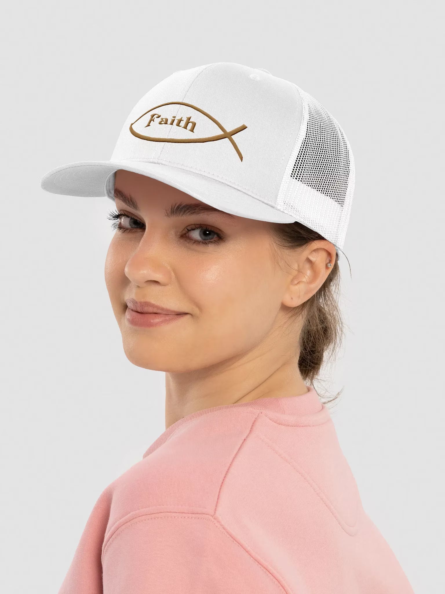 Faith Embroidered Trucker Hat