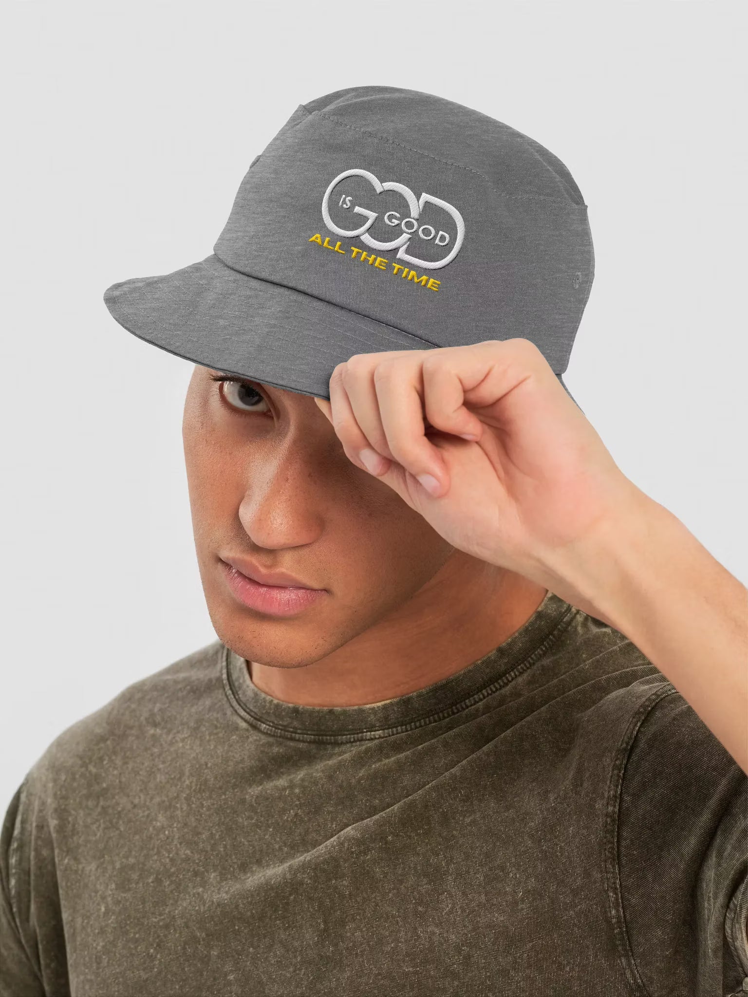 God is Good All the time Embroidered Bucket Hat