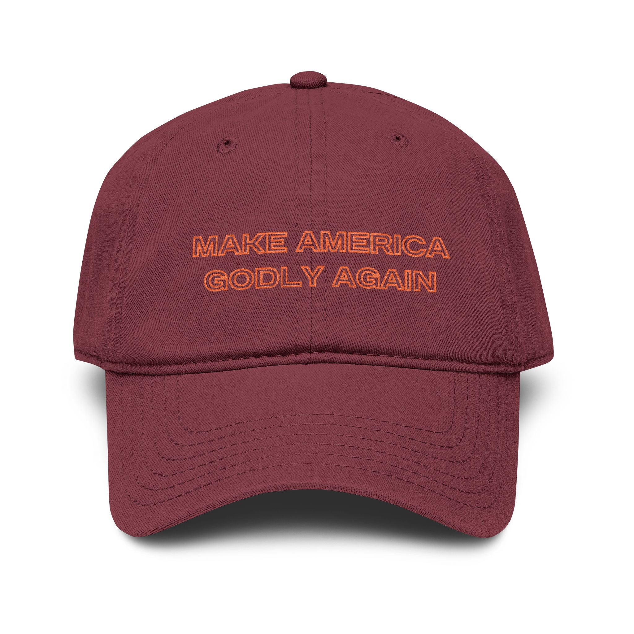 Washed Baseball Cap — "Make America Gooly Again" Embroidered Vintage Dad Hat