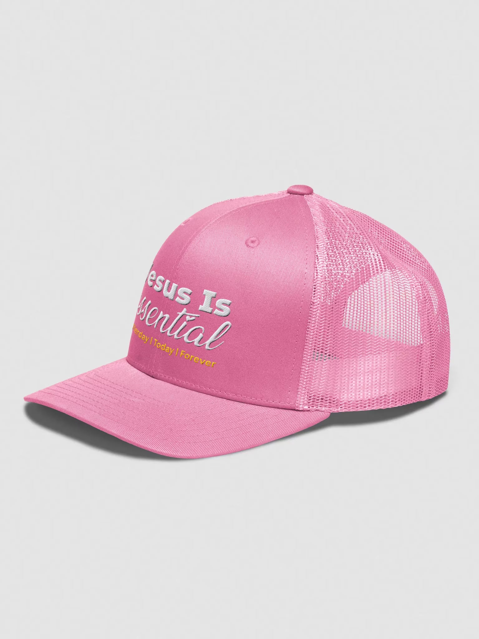 Jesus is Essential Embroidered Trucker Hat