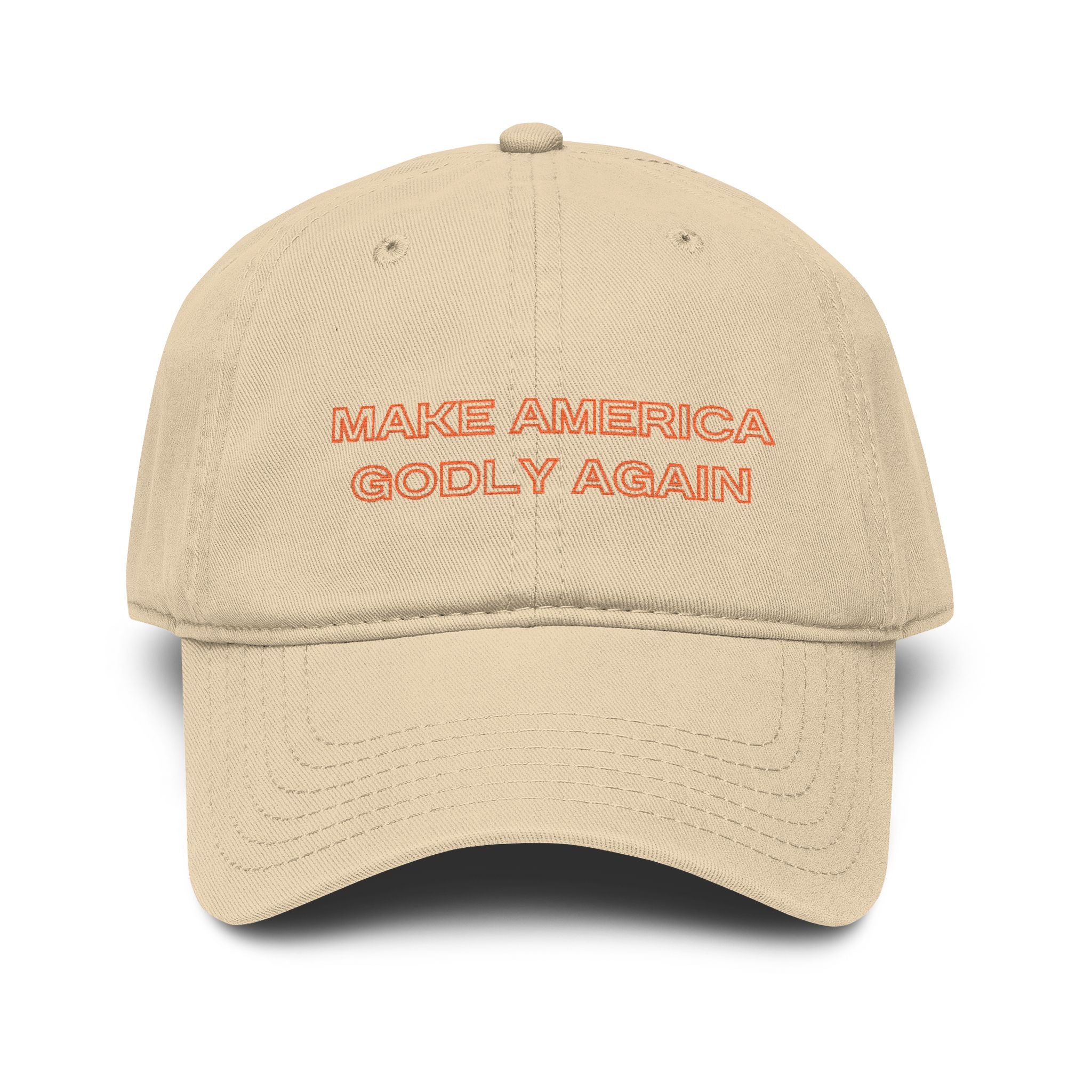 Washed Baseball Cap — "Make America Gooly Again" Embroidered Vintage Dad Hat
