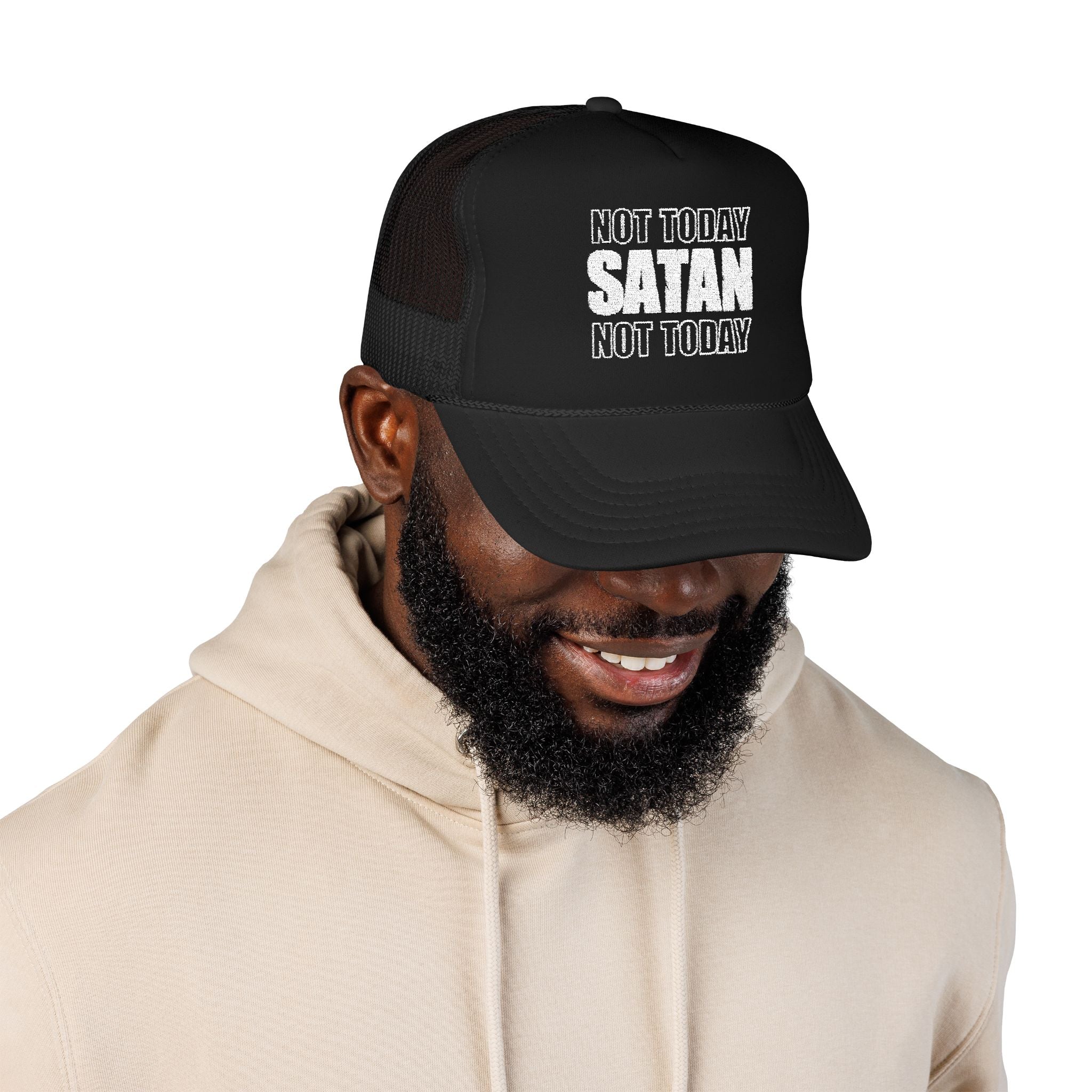 Not Today Satan Trucker Hat