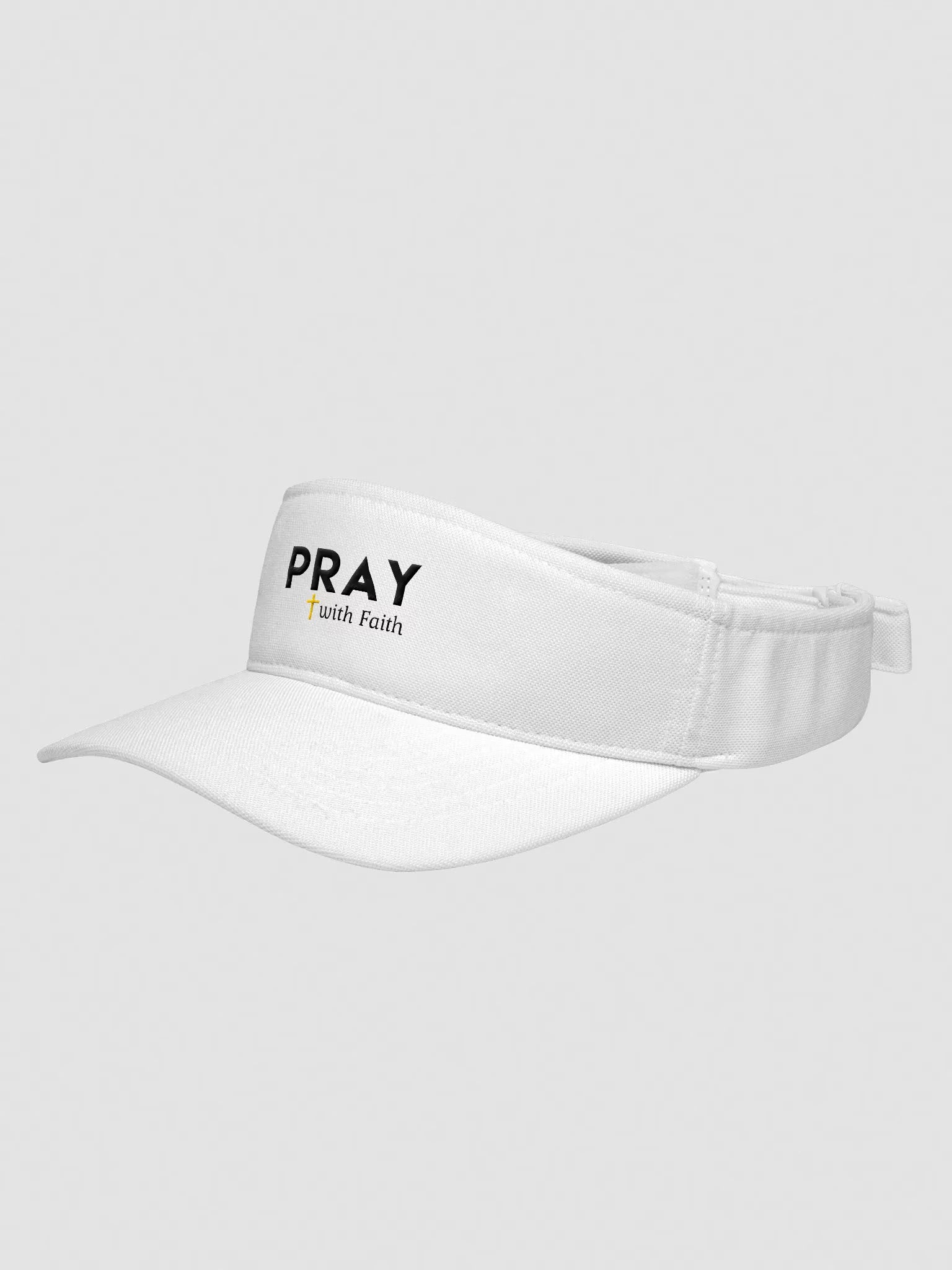 Pray With Faith Embroidered Visor