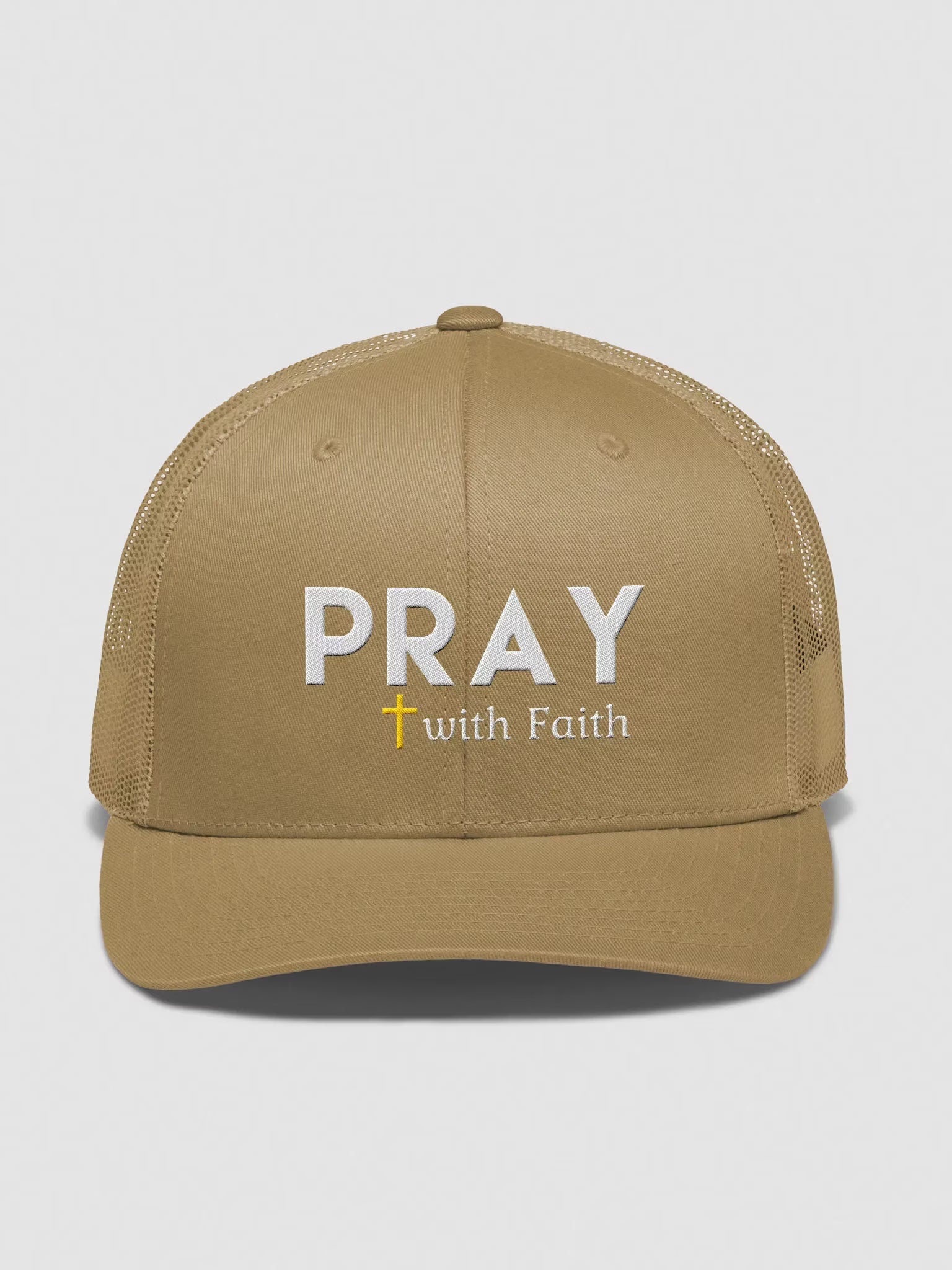 Pray with faith Embroidered Trucker Hat