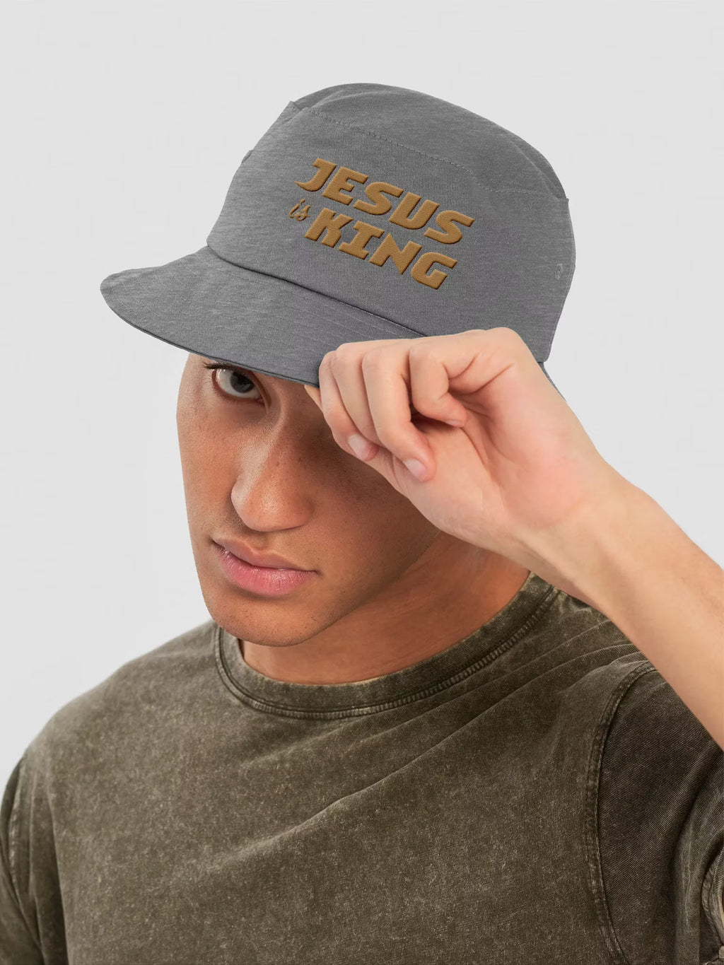 Jesus is King Embroidered Bucket Hat