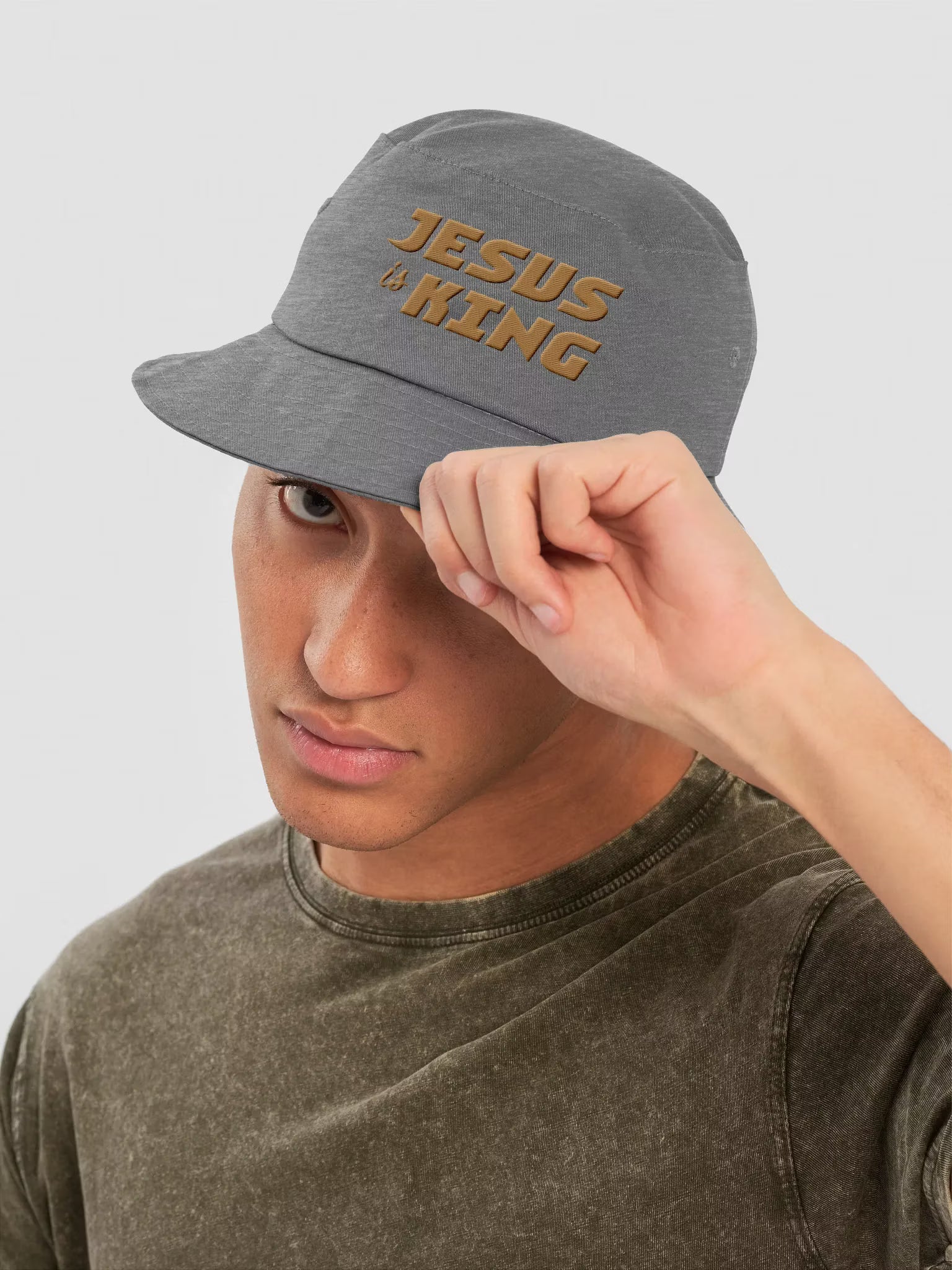 Jesus is King Embroidered Bucket Hat