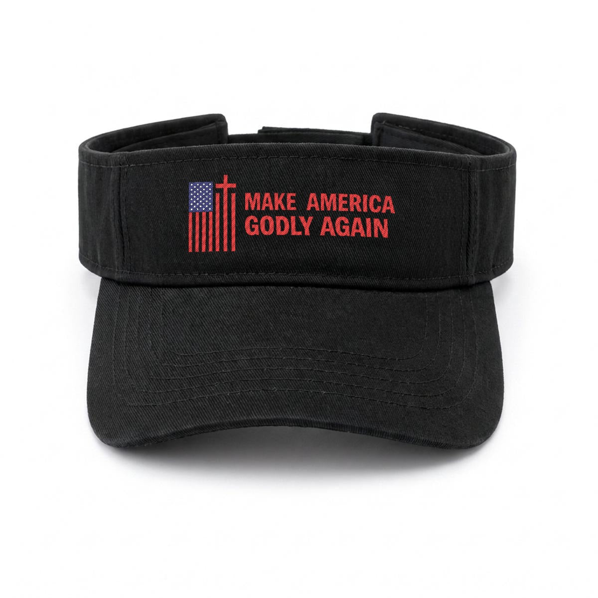 Embroidery Open-Top Visor