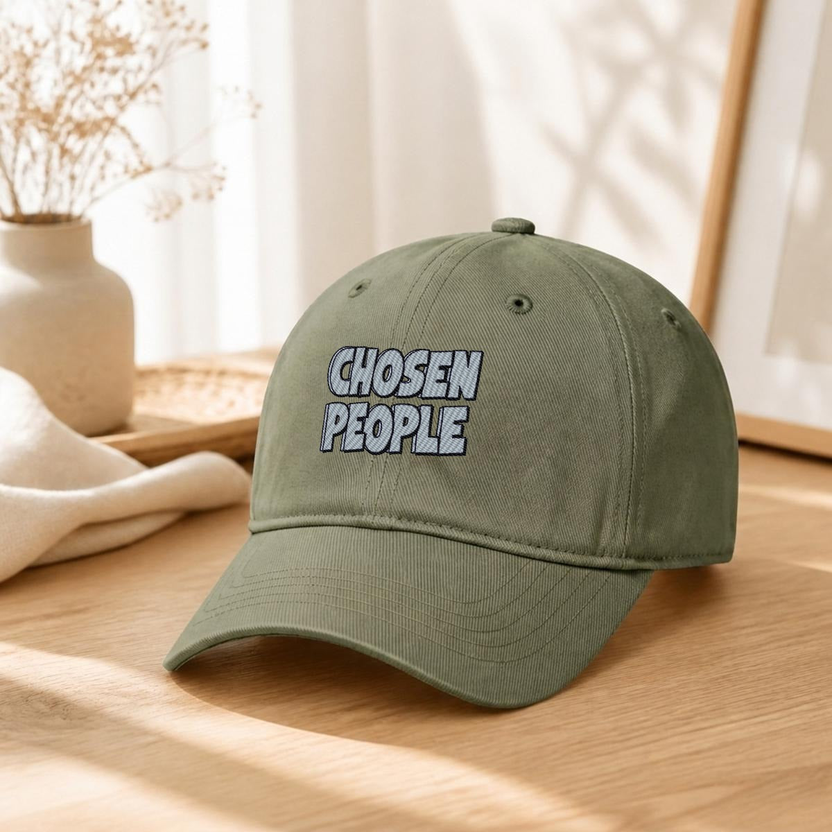Embroidery Soft-Crown Flat Cap