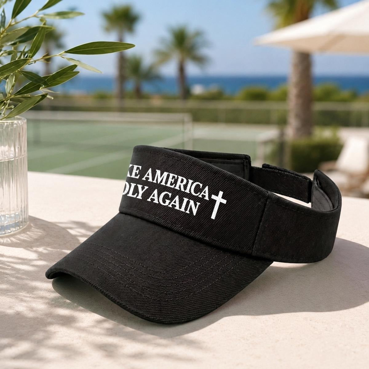 Embroidery Open-Top Visor