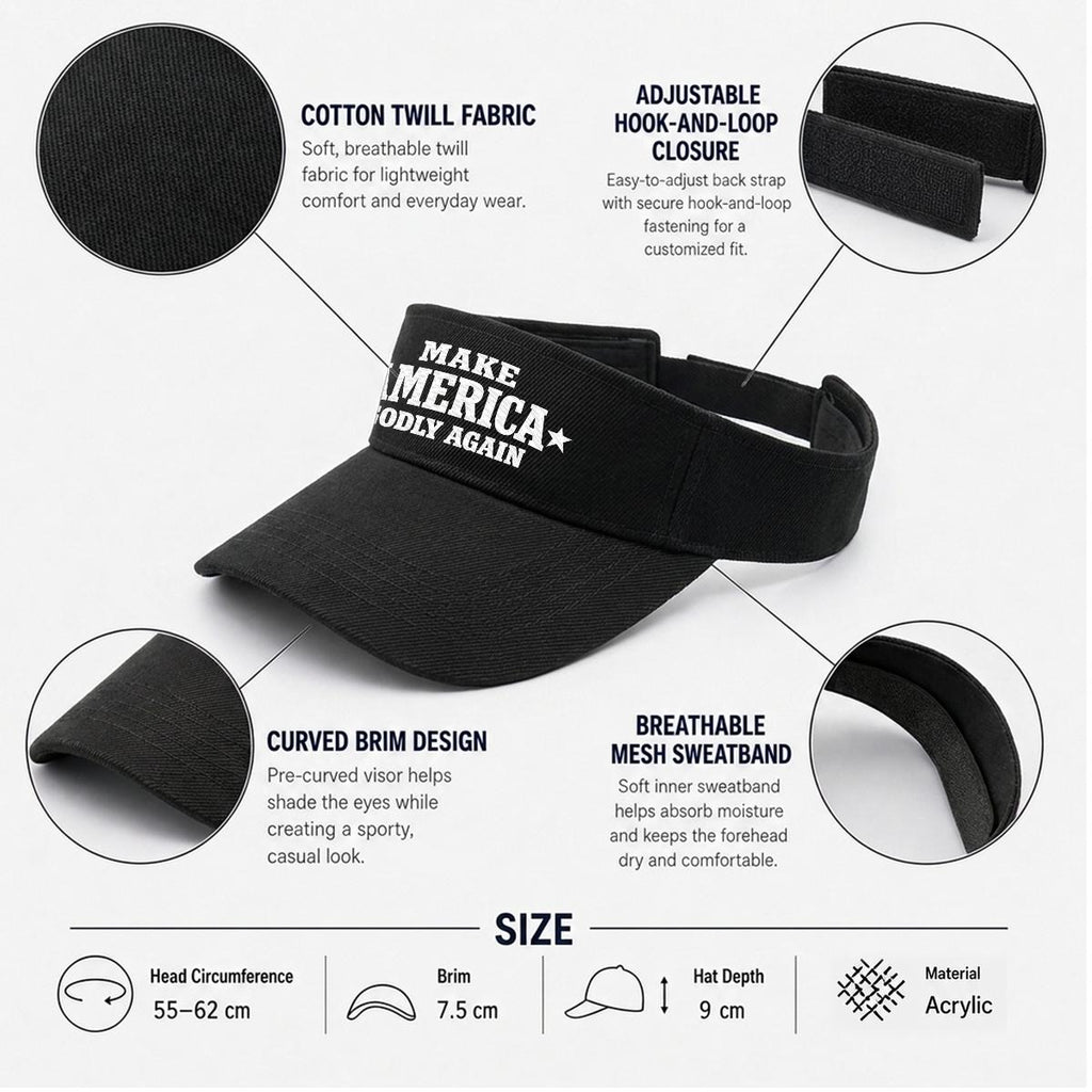 Make Amarica Godly Again Visor