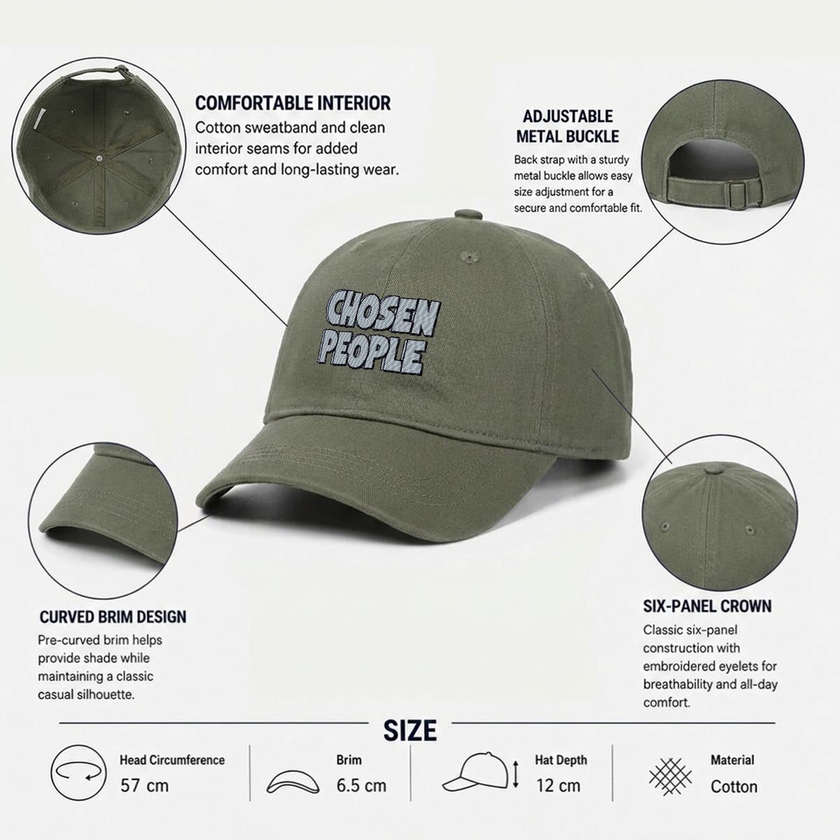Embroidery Soft-Crown Flat Cap