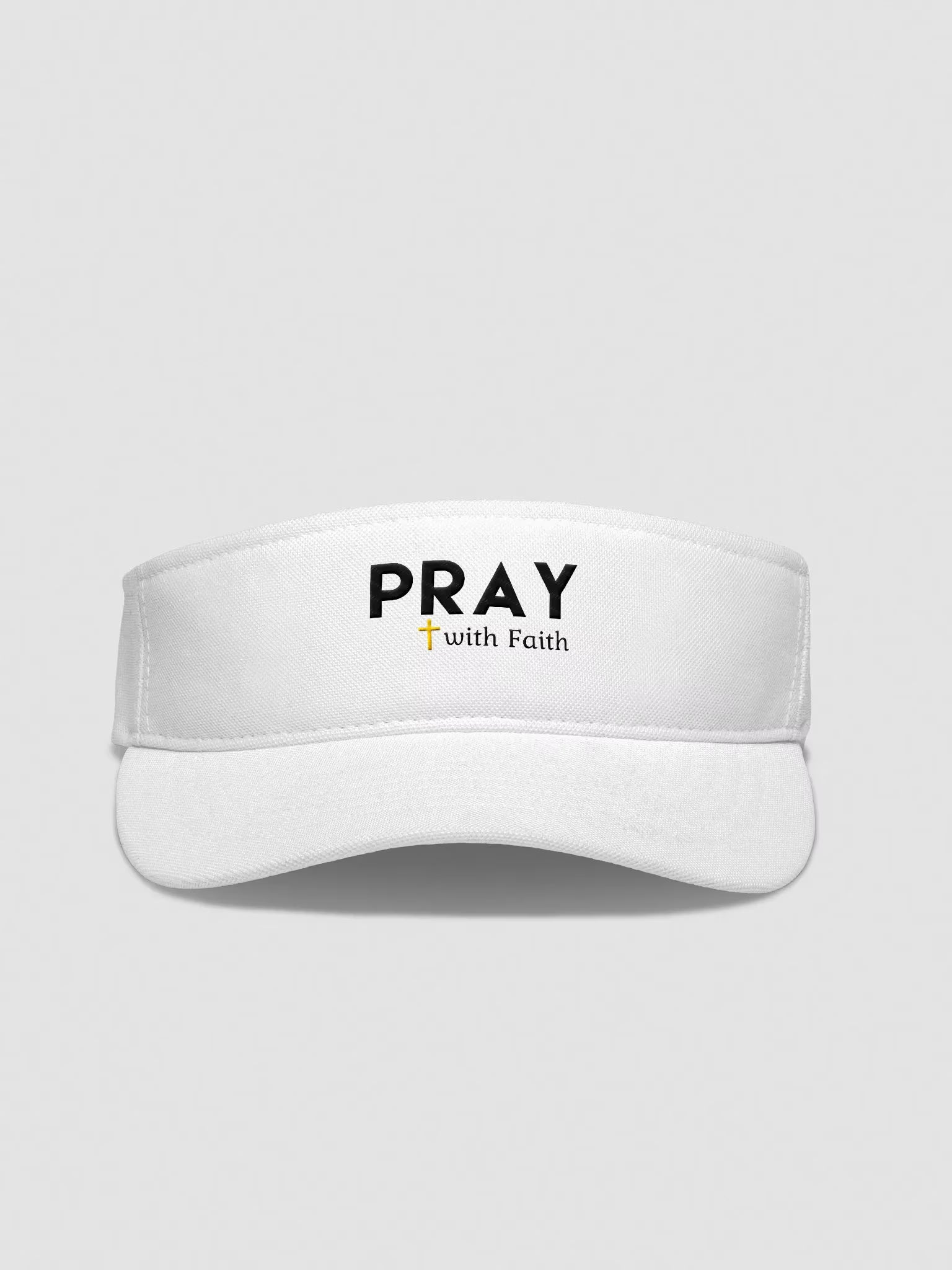 Pray With Faith Embroidered Visor