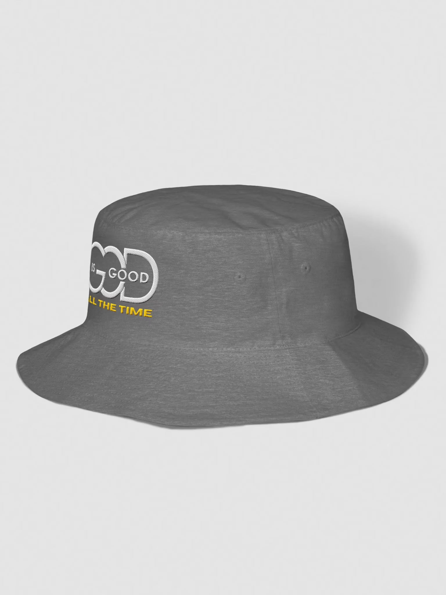 God is Good All the time Embroidered Bucket Hat