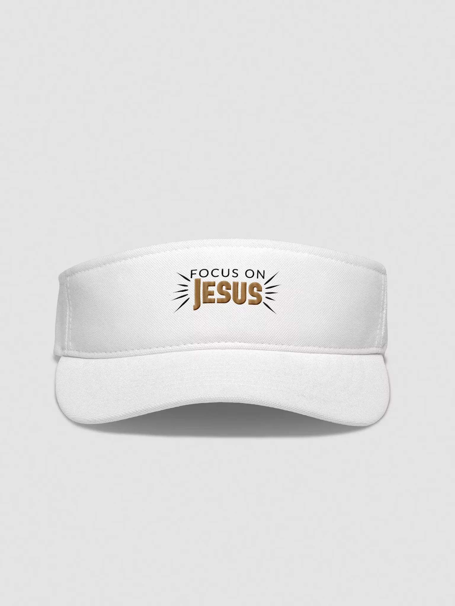 Focus On Jesus Embroidered Visor