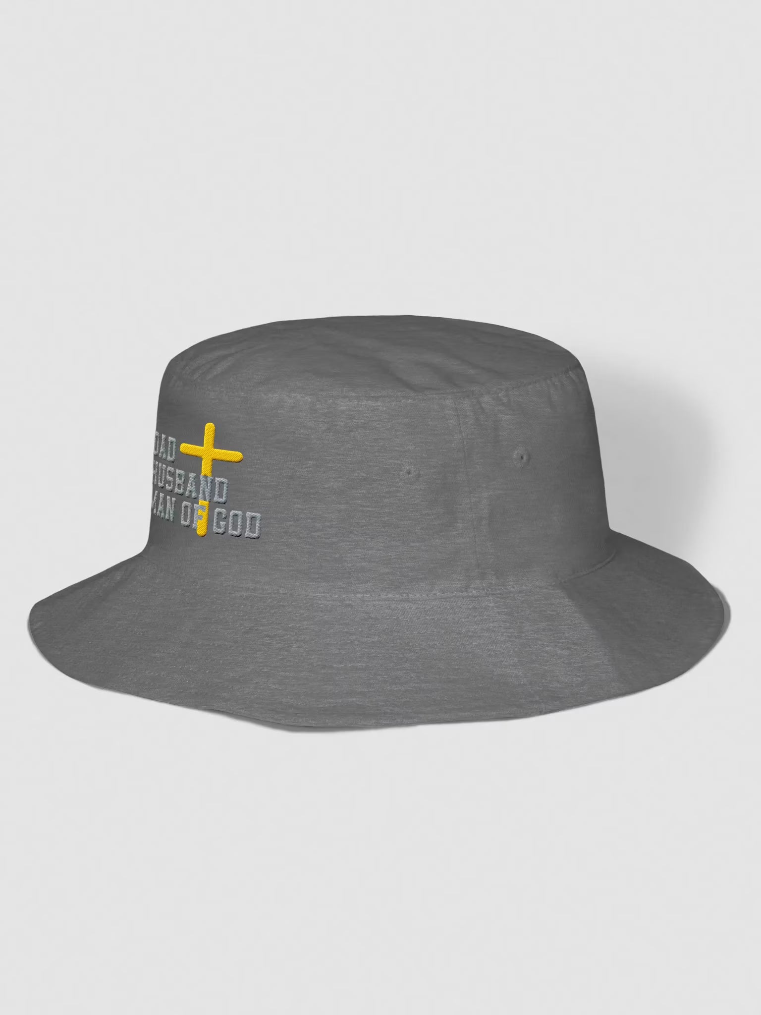 Dad Husband Man of God with cross Bucket Hat