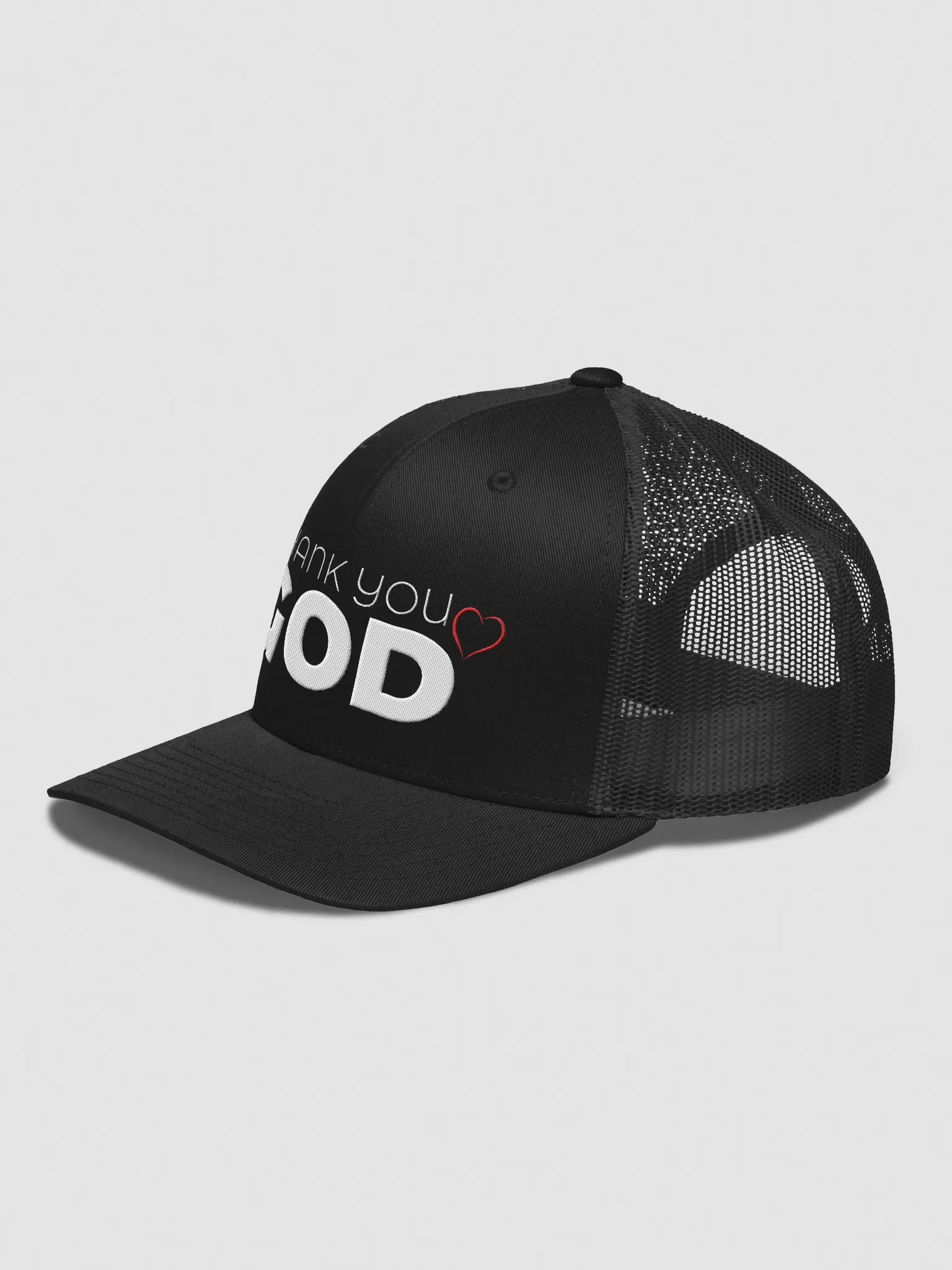Thank you God Embroidered Trucker Hat