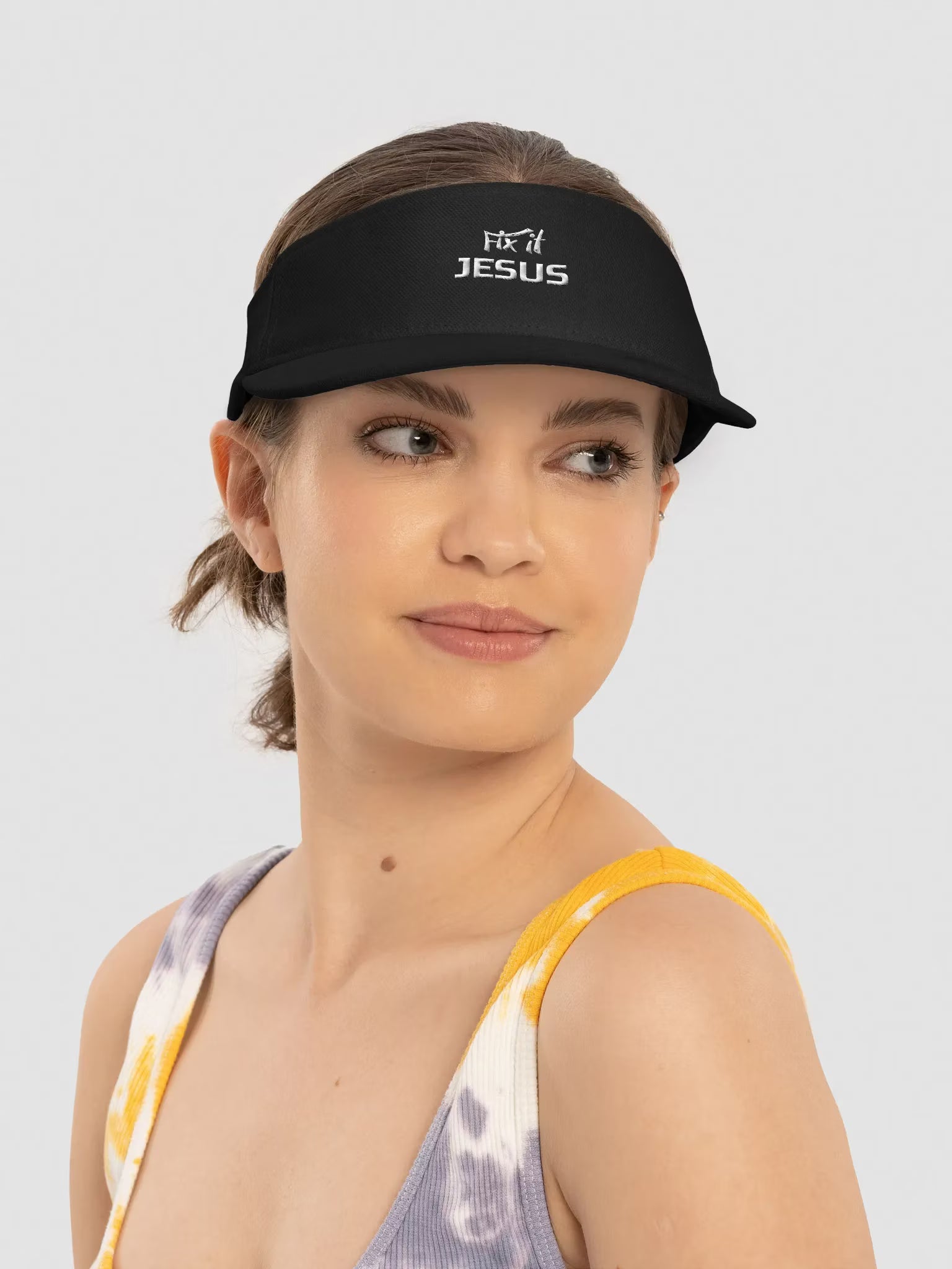 Fix it Jesus Embroidered Visor