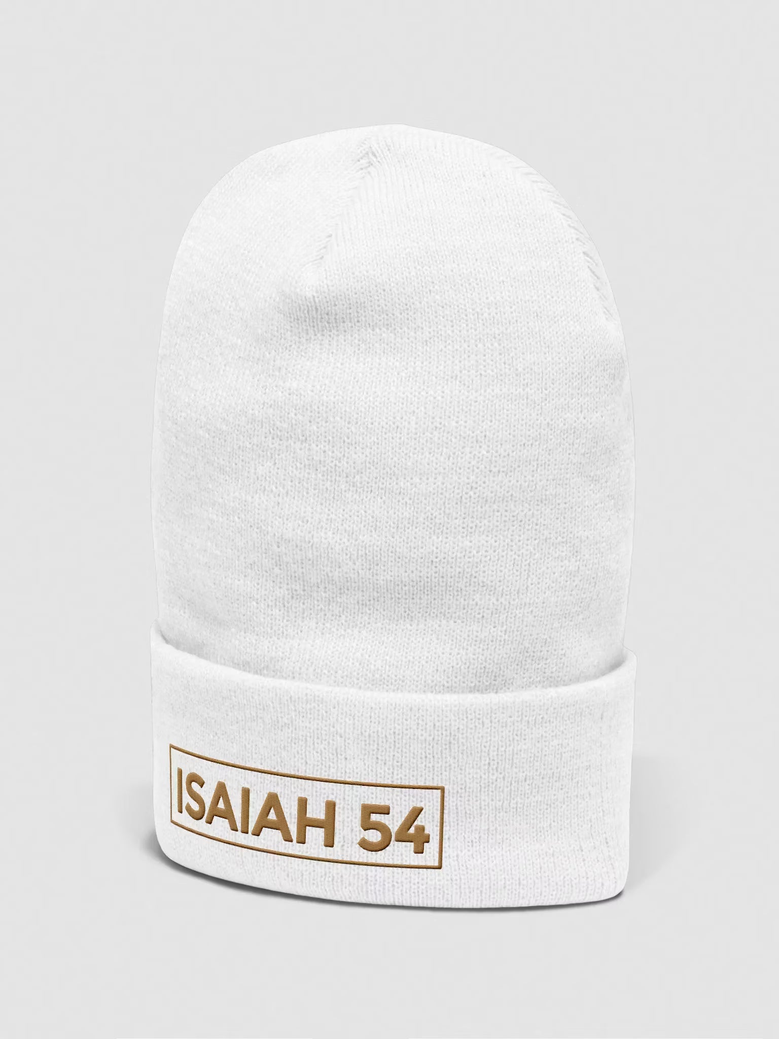 Isaiah 54 Embroidered Cuffed Beanie