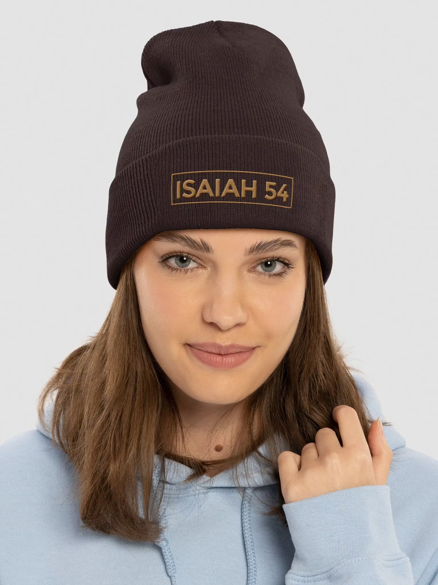 Isaiah 54 Embroidered Cuffed Beanie