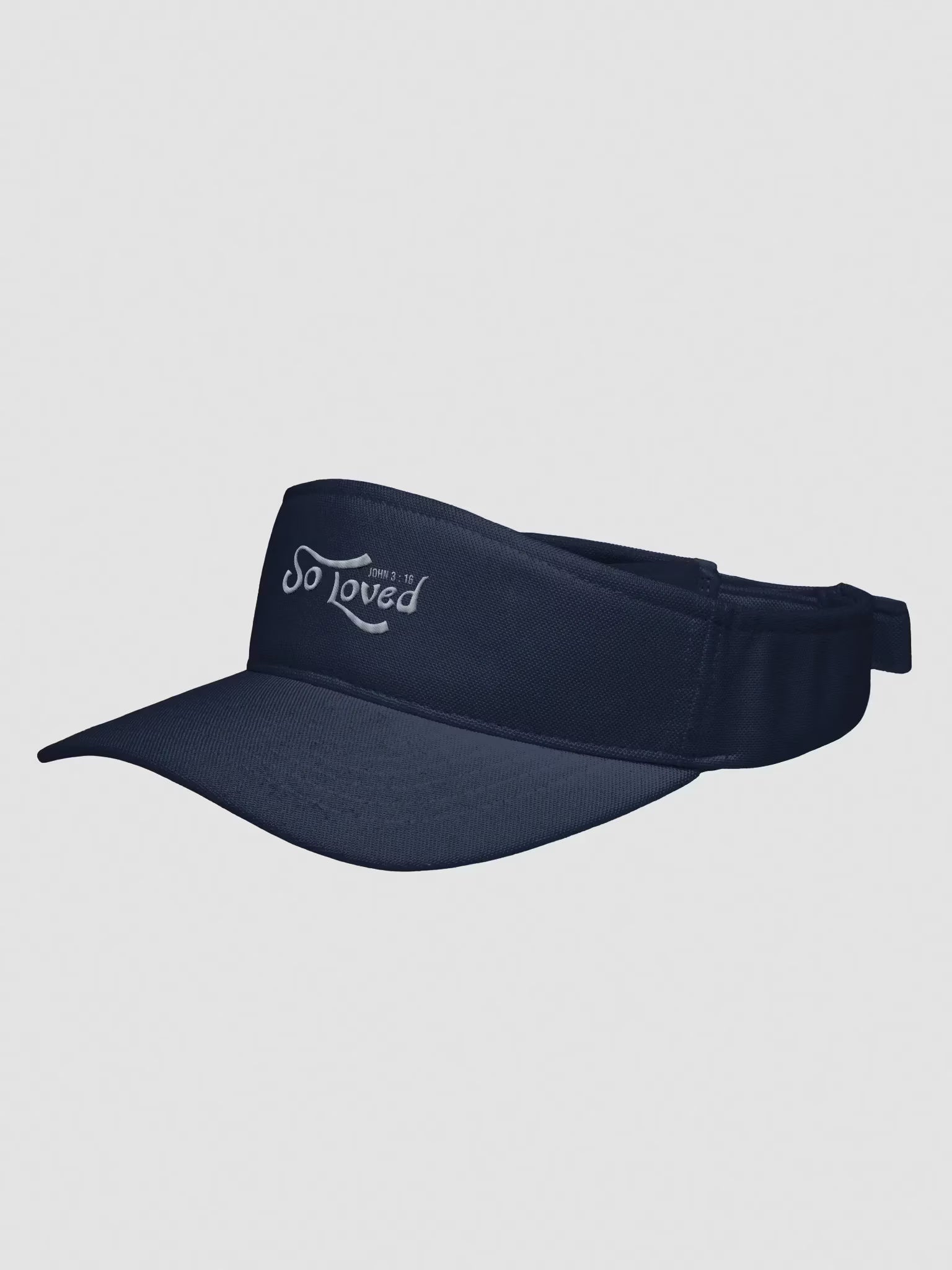 So Loved John 3 : 16 Embroidered Visor