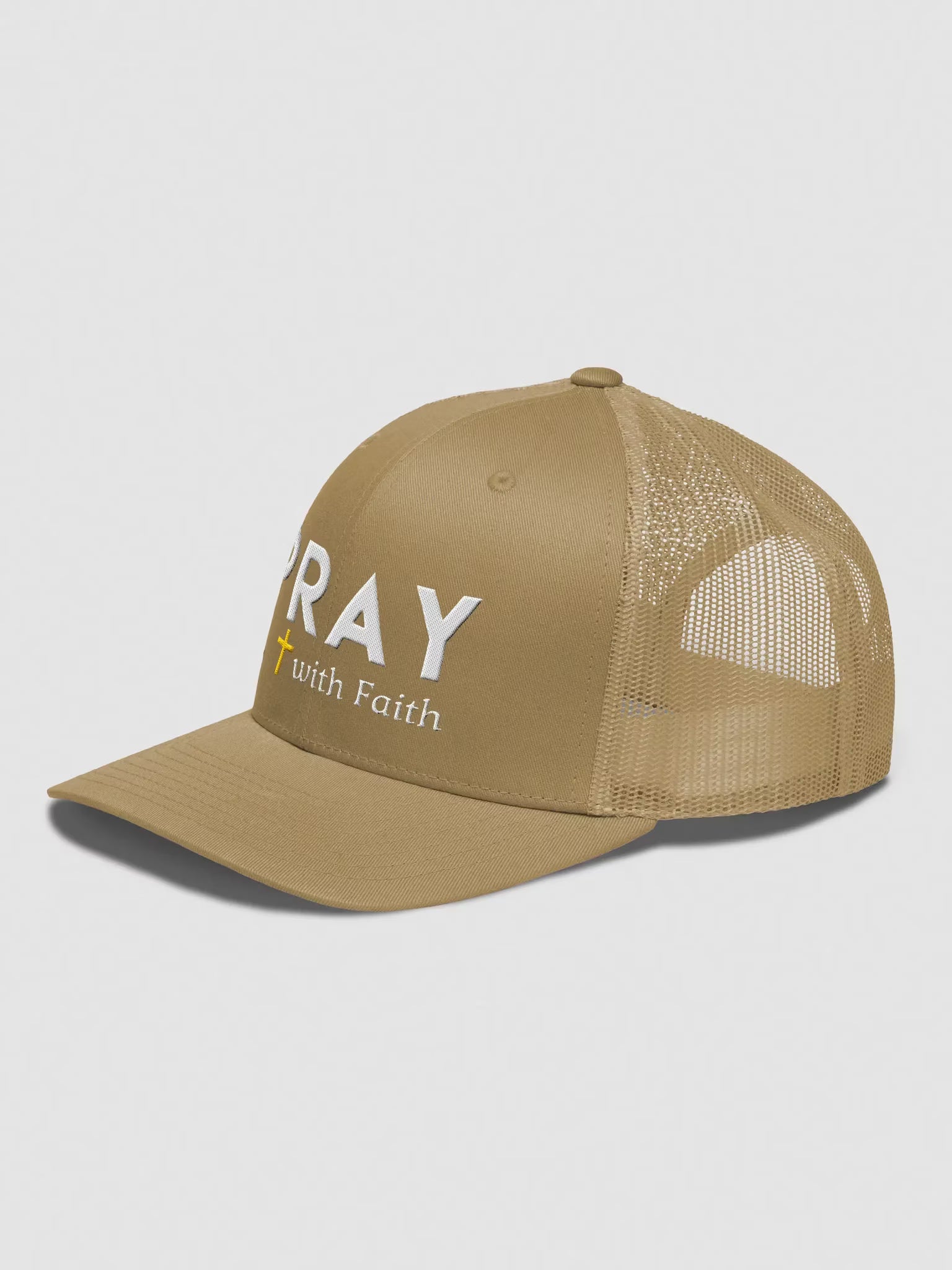 Pray with faith Embroidered Trucker Hat