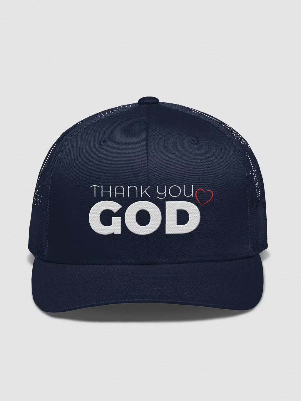 Thank you God Embroidered Trucker Hat