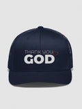 Thank you God Embroidered Trucker Hat
