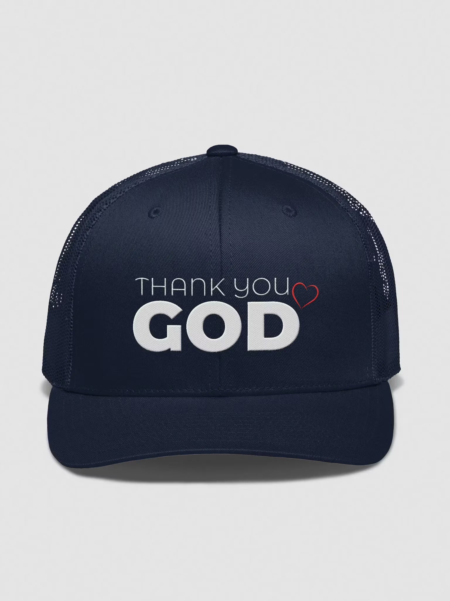 Thank you God Embroidered Trucker Hat