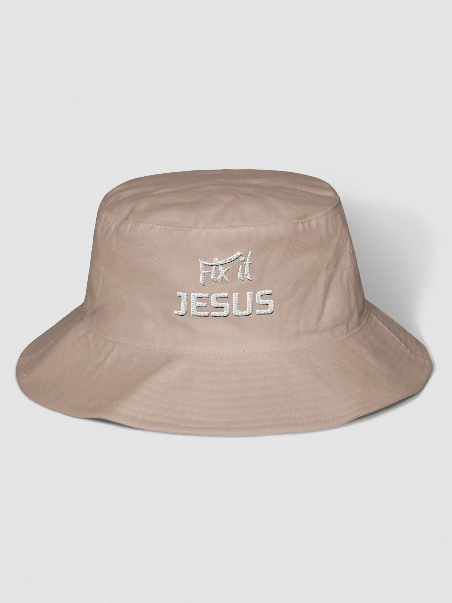 Fix it Jesus Embroidered Bucket Hat