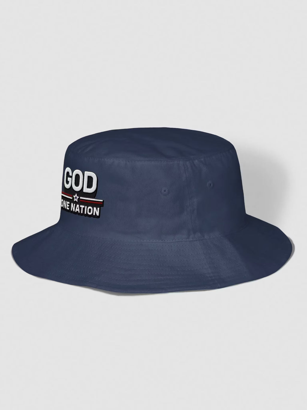 God One Nation Embroidered Bucket Hat