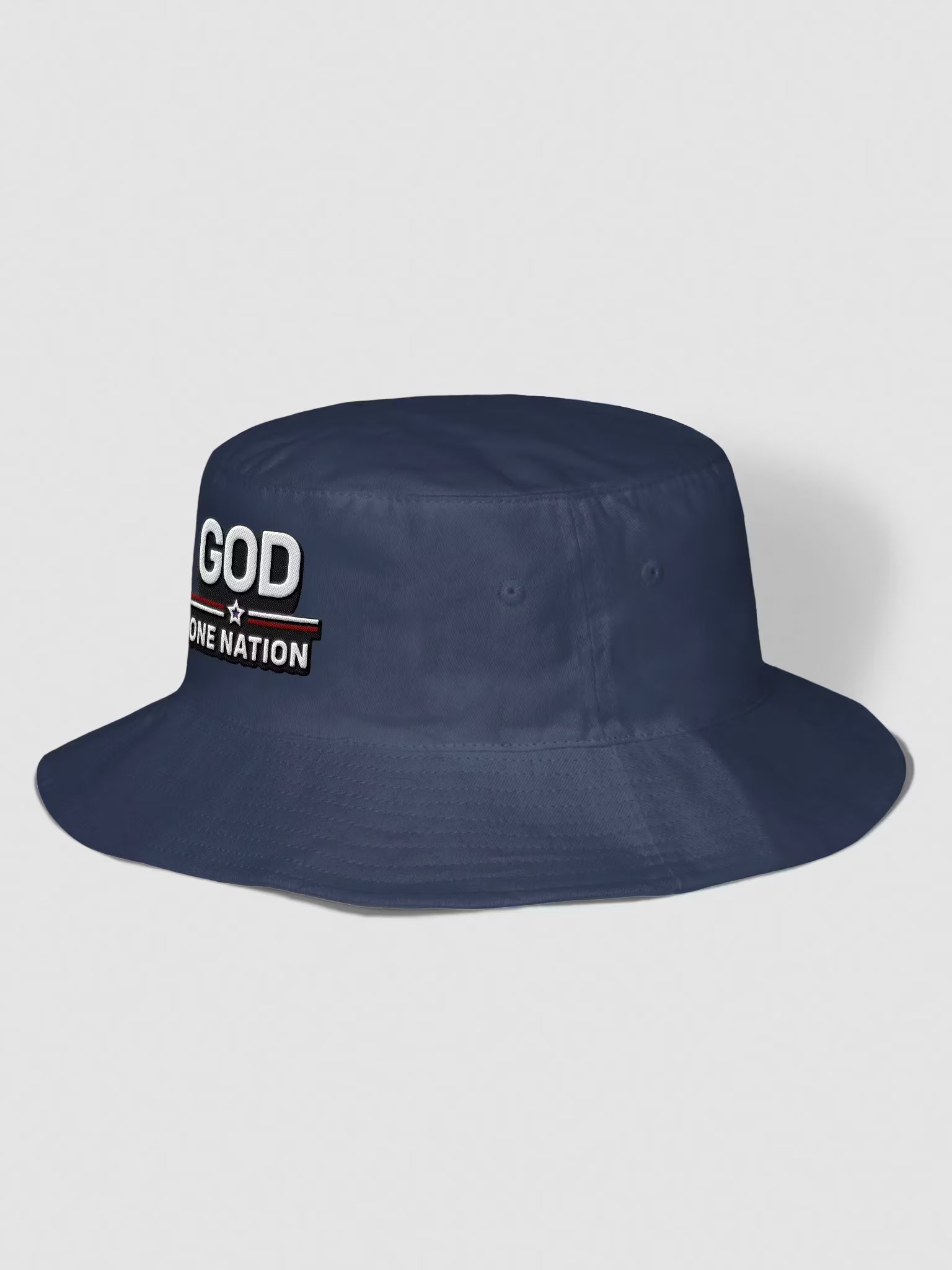 God One Nation Embroidered Bucket Hat