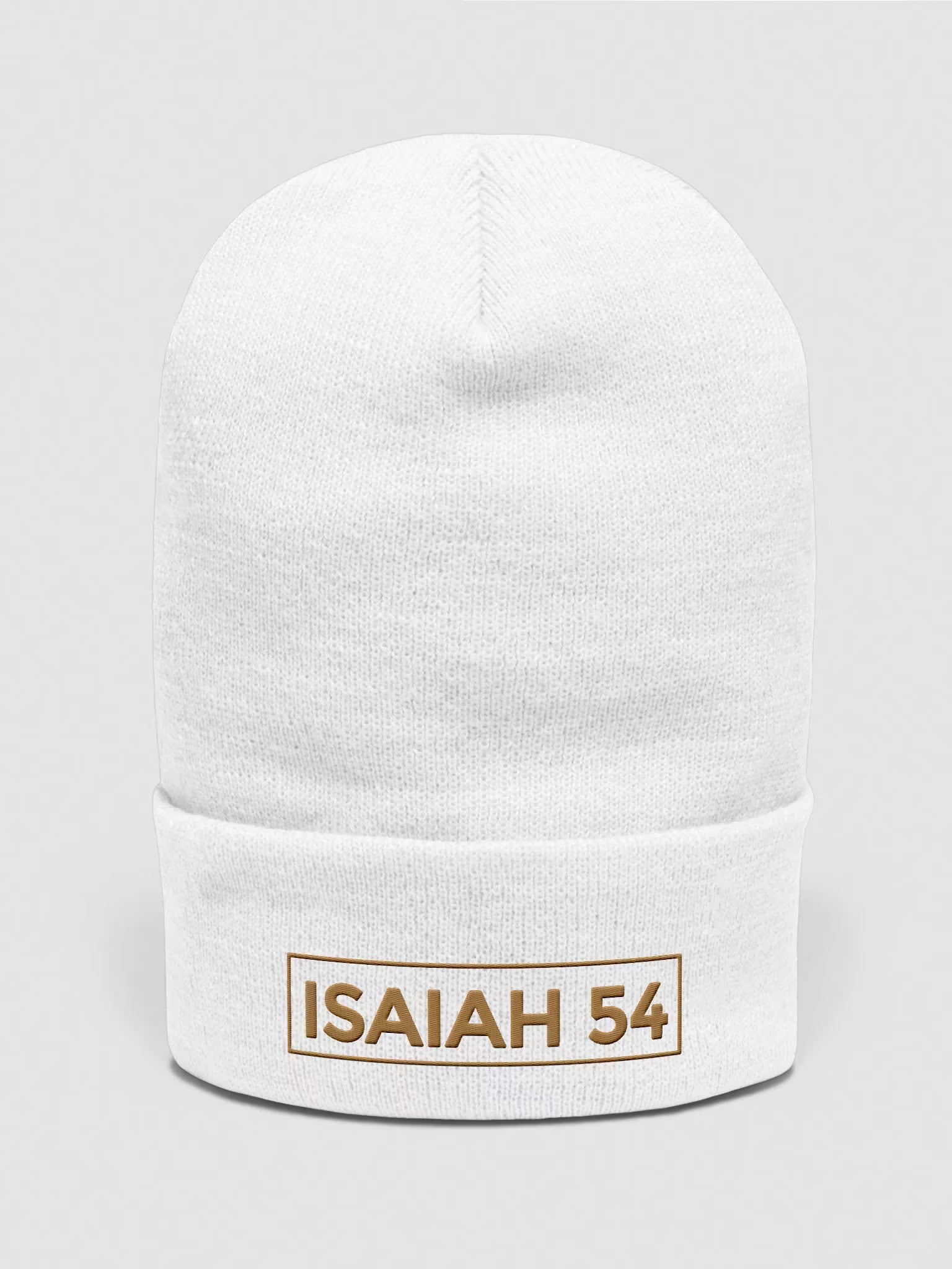 Isaiah 54 Embroidered Cuffed Beanie