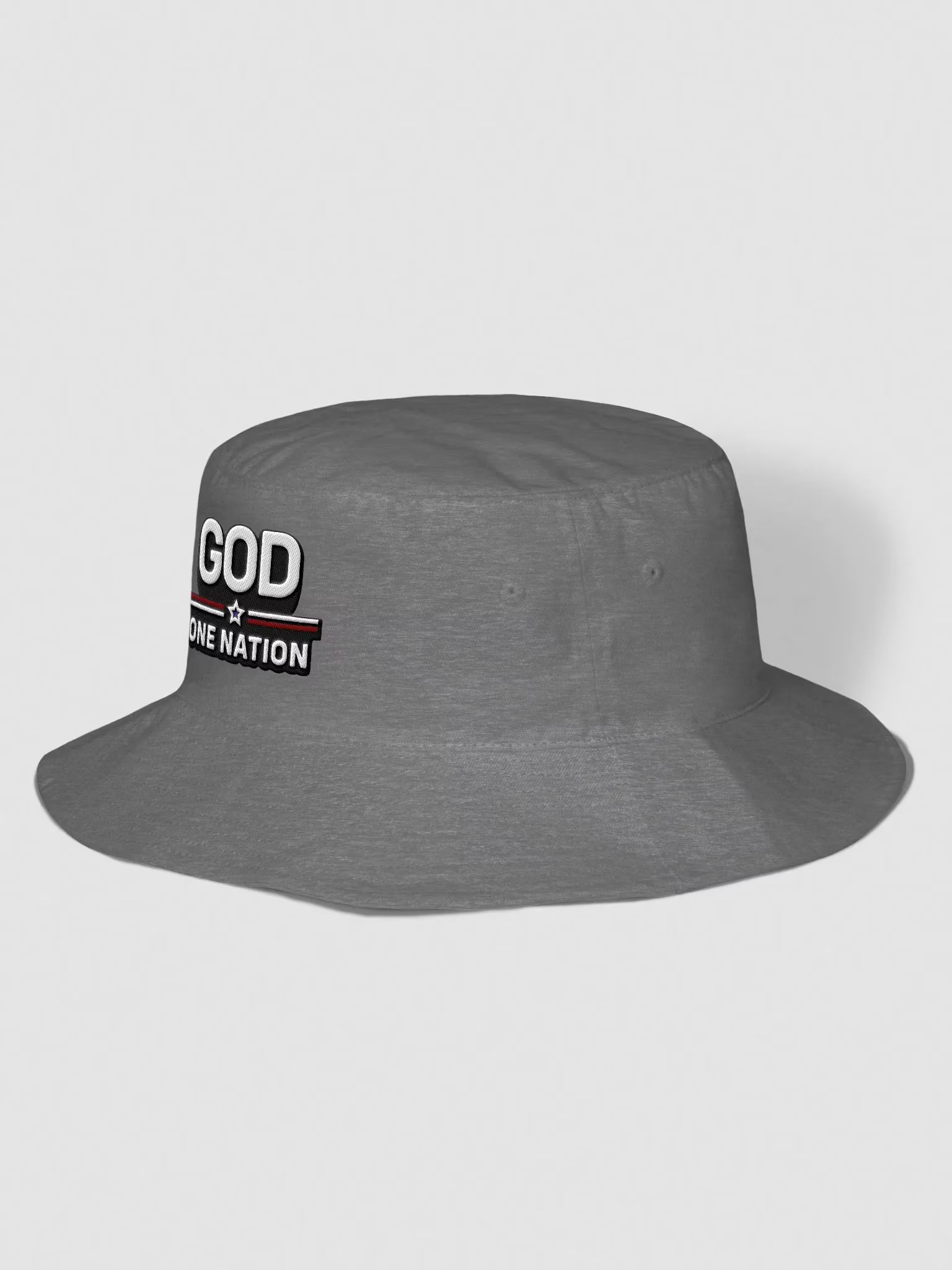 God One Nation Embroidered Bucket Hat