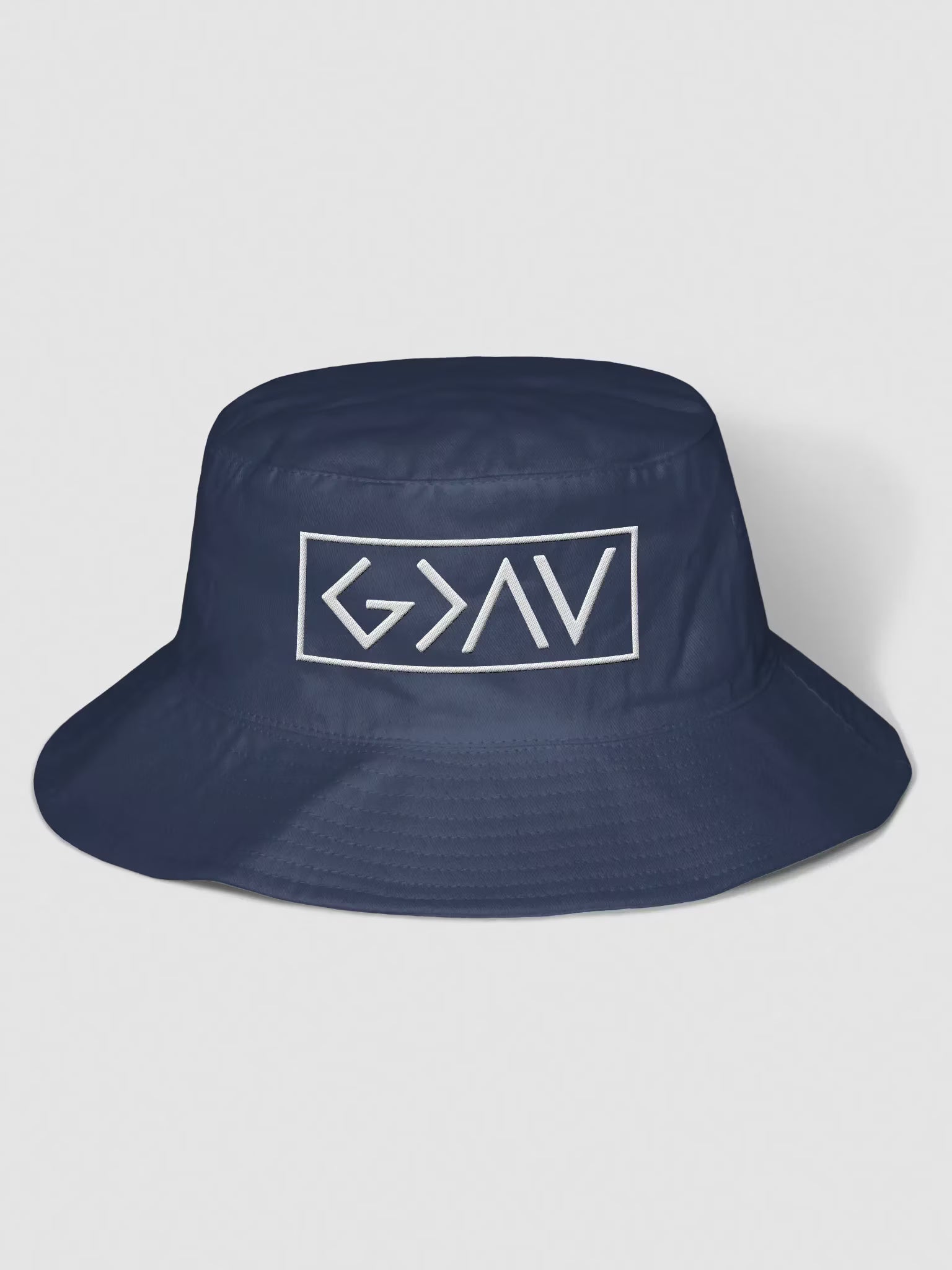 God is Greater than the Highs and Lows Embroidered Bucket Hat