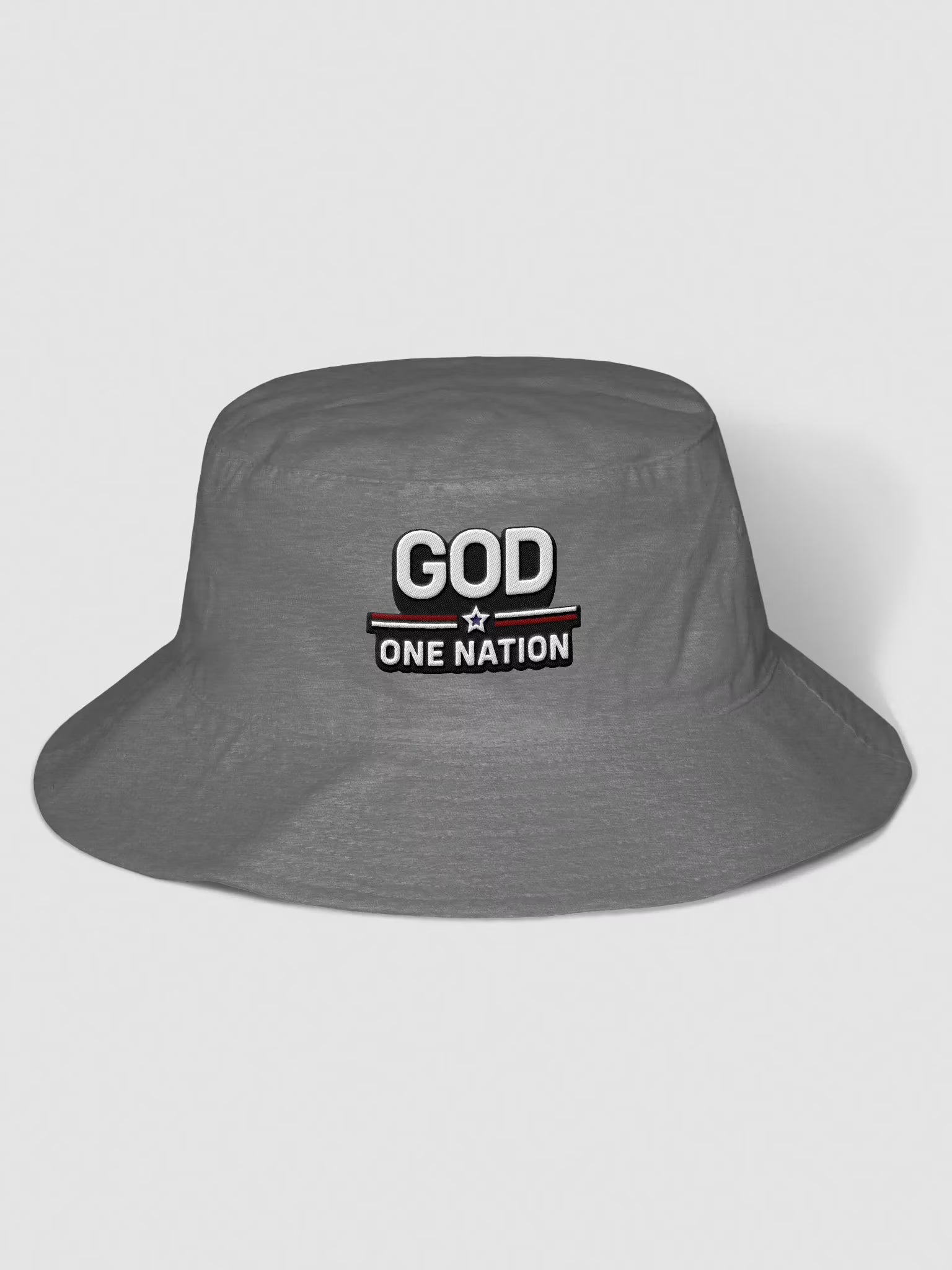 God One Nation Embroidered Bucket Hat
