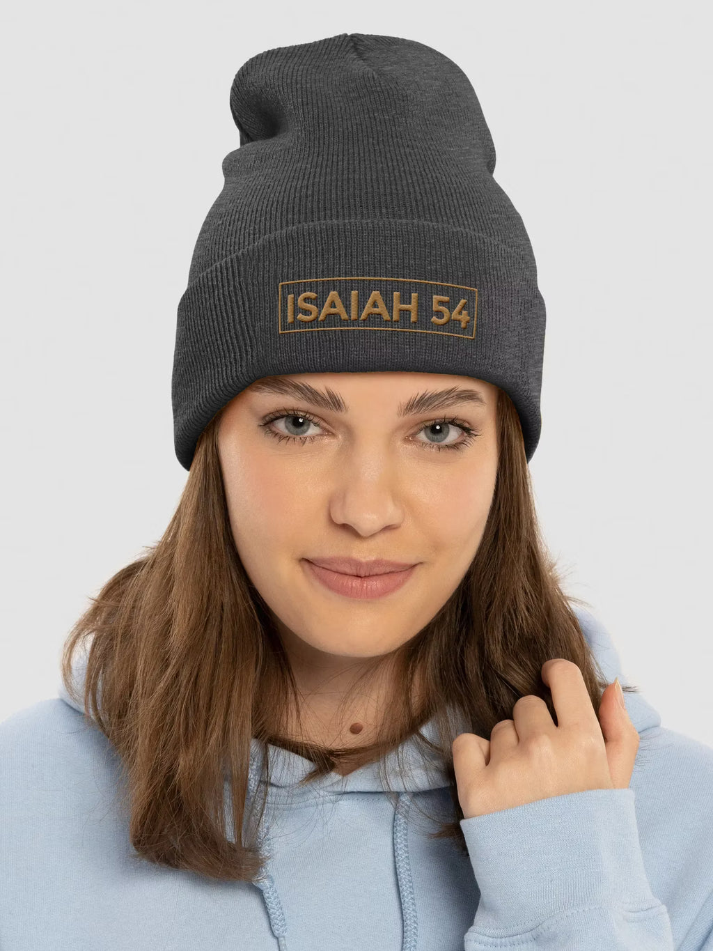 Isaiah 54 Embroidered Cuffed Beanie