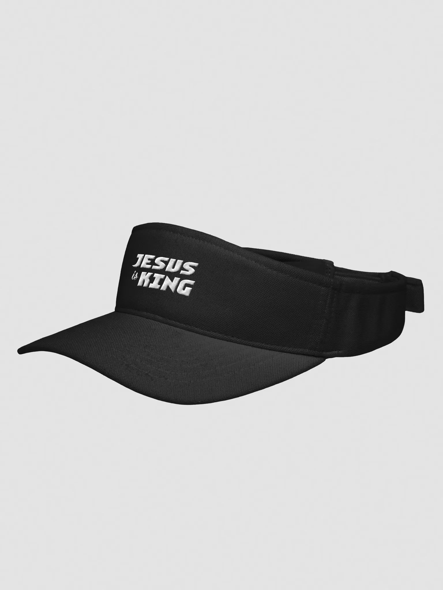 Jesus is King Embroidered Visor