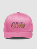 Focus on Jesus Embroidered Trucker Hat