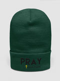 Pray with Faith Embroidered Cuffed Beanie