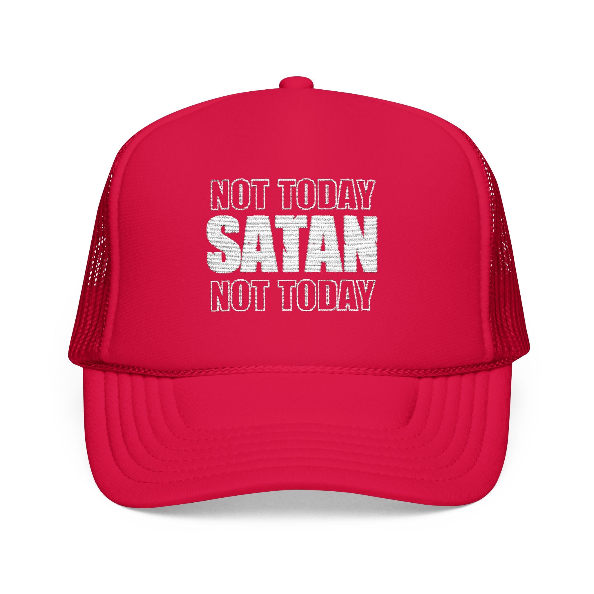 Not Today Satan Trucker Hat