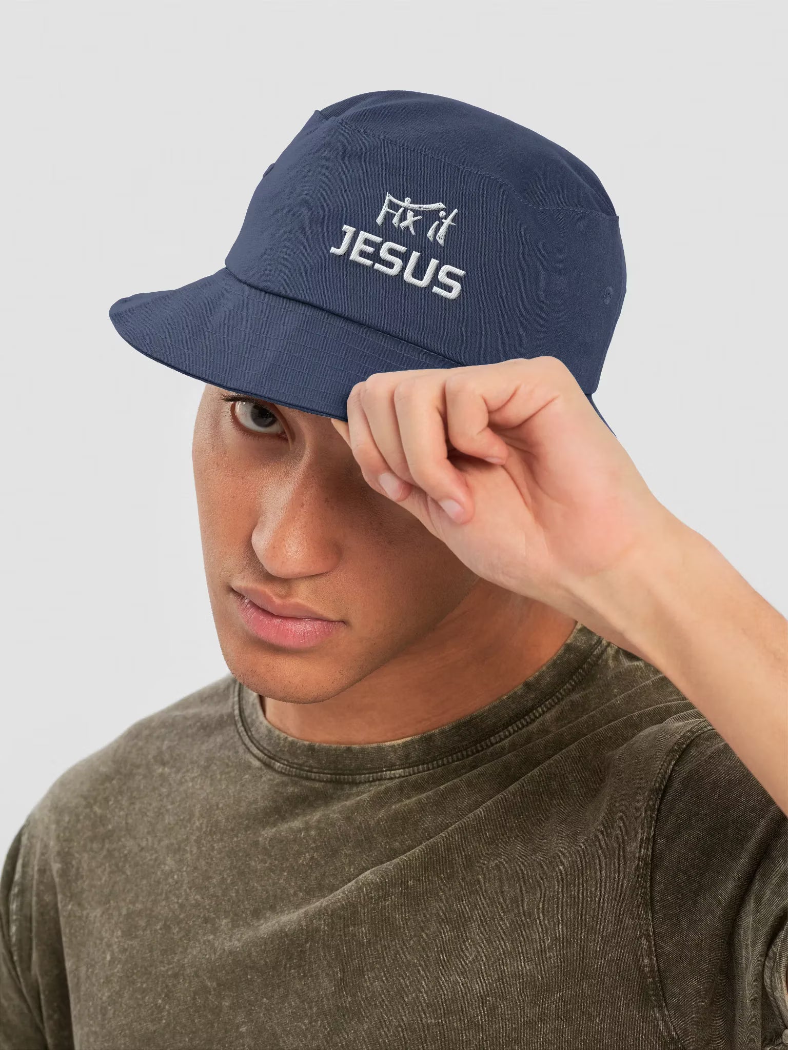 Fix it Jesus Embroidered Bucket Hat