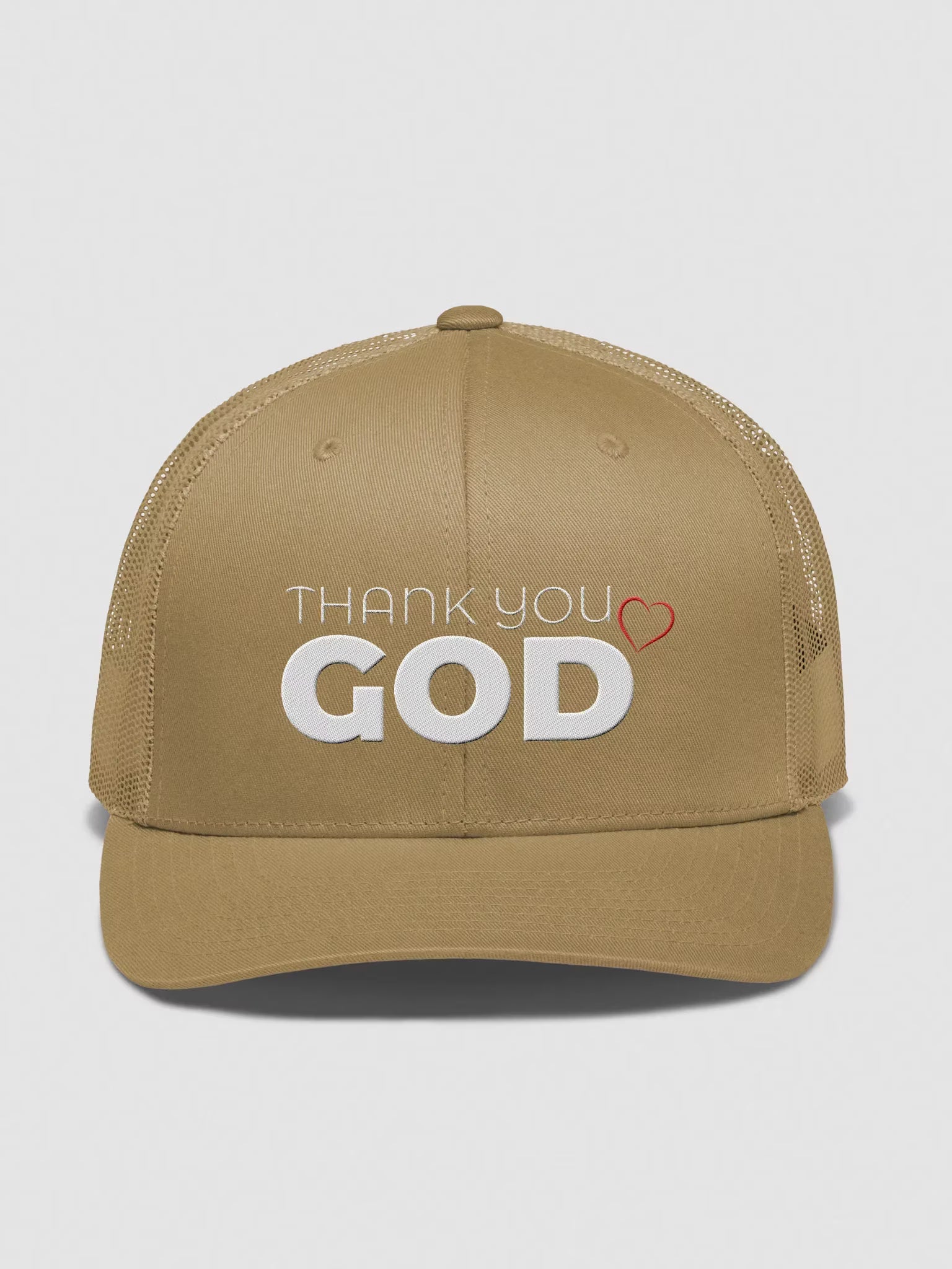 Thank you God Embroidered Trucker Hat