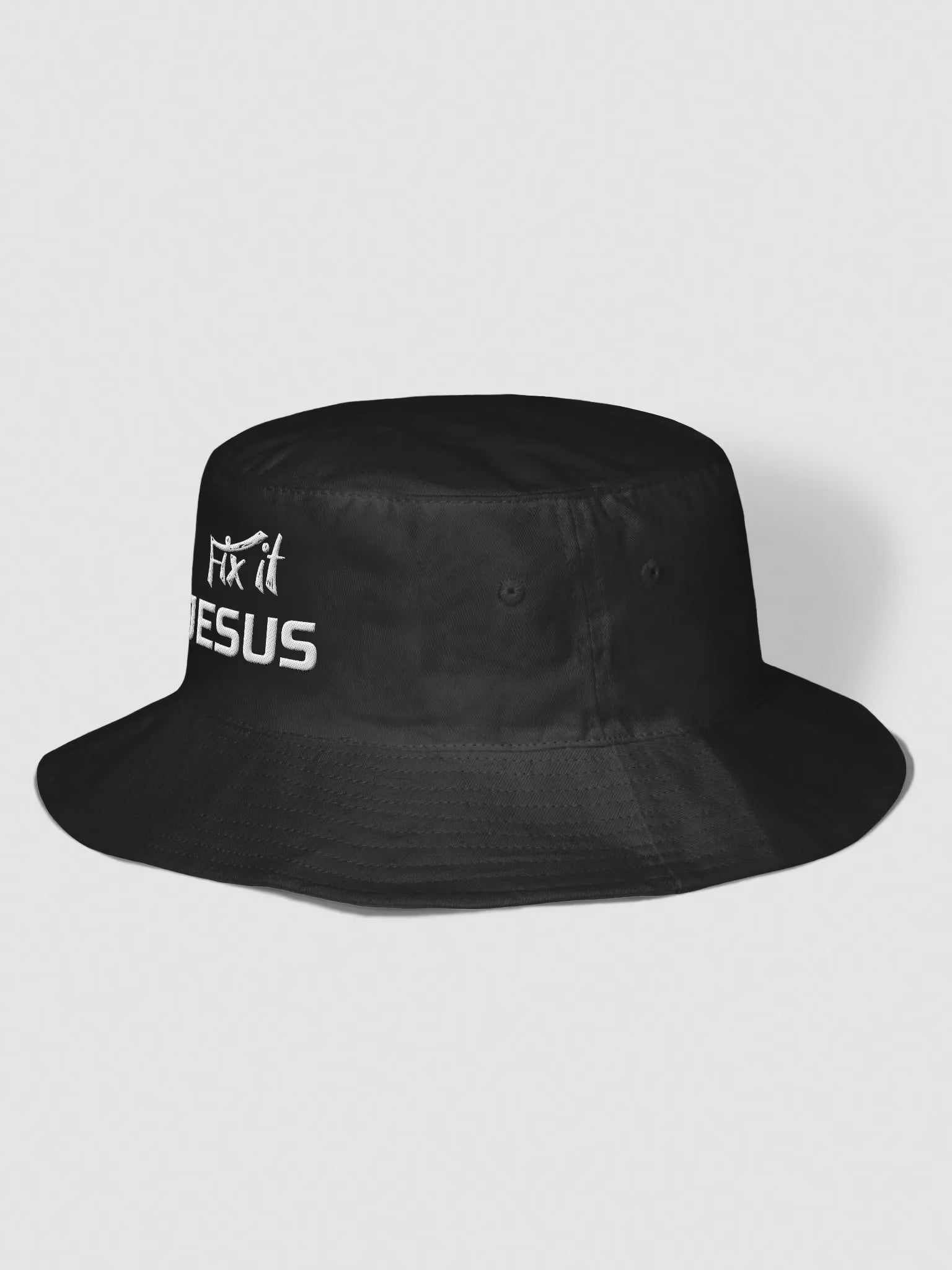 Fix it Jesus Embroidered Bucket Hat