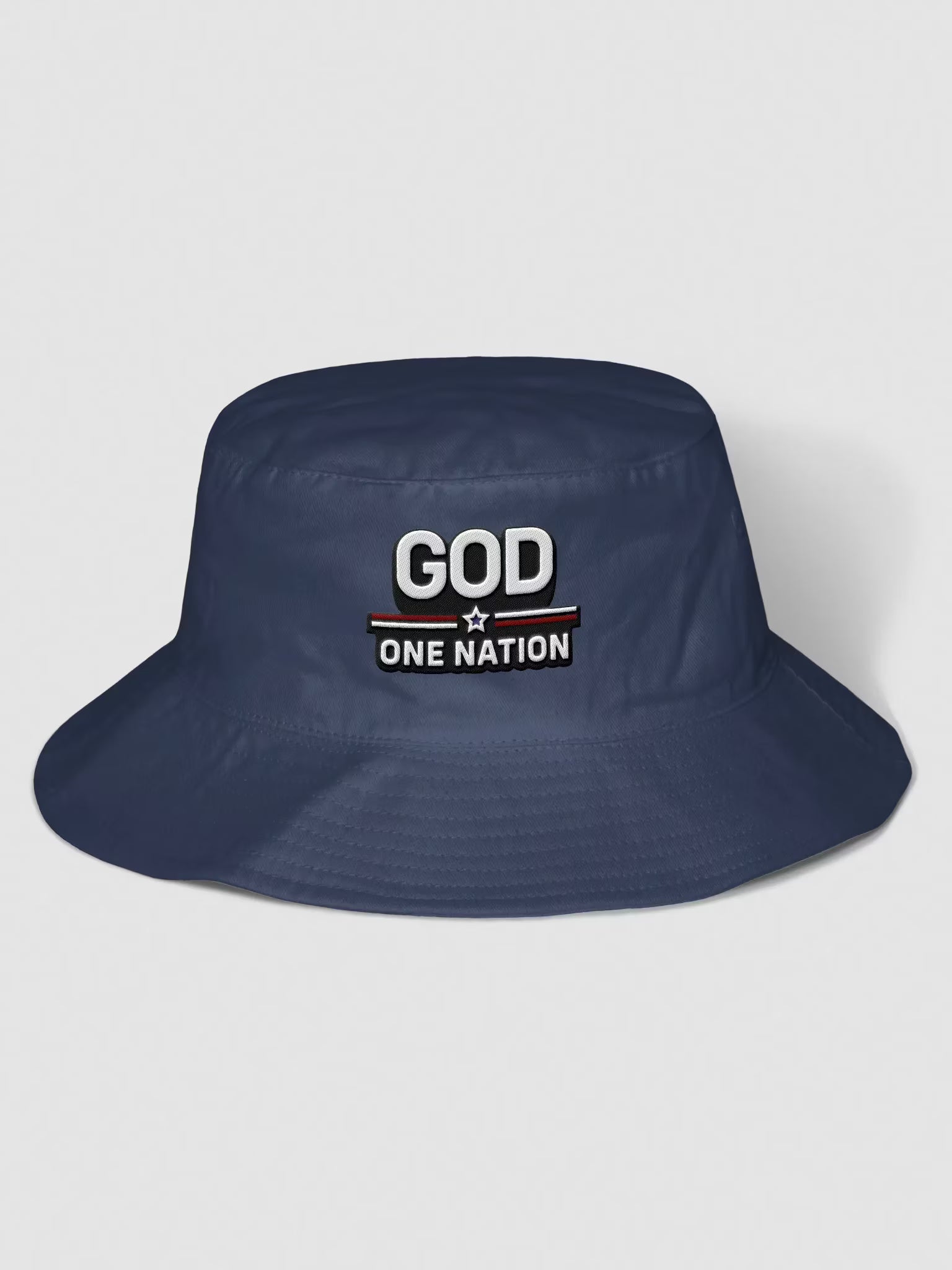 God One Nation Embroidered Bucket Hat