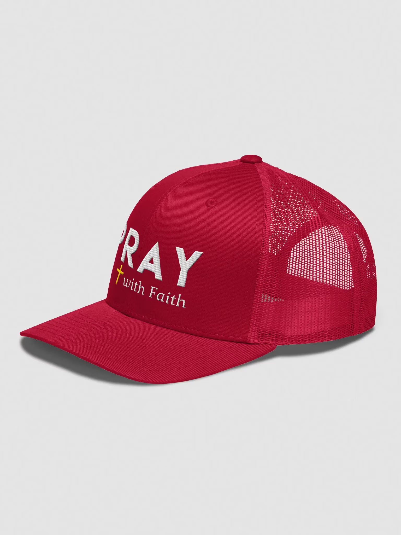 Pray with faith Embroidered Trucker Hat