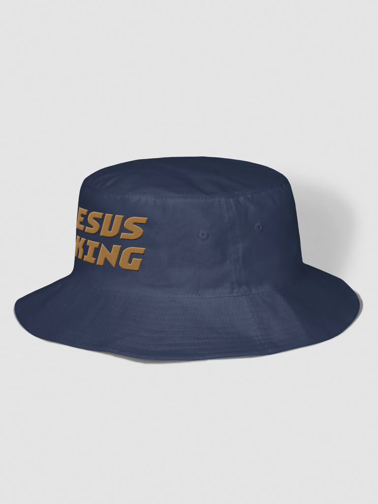 Jesus is King Embroidered Bucket Hat