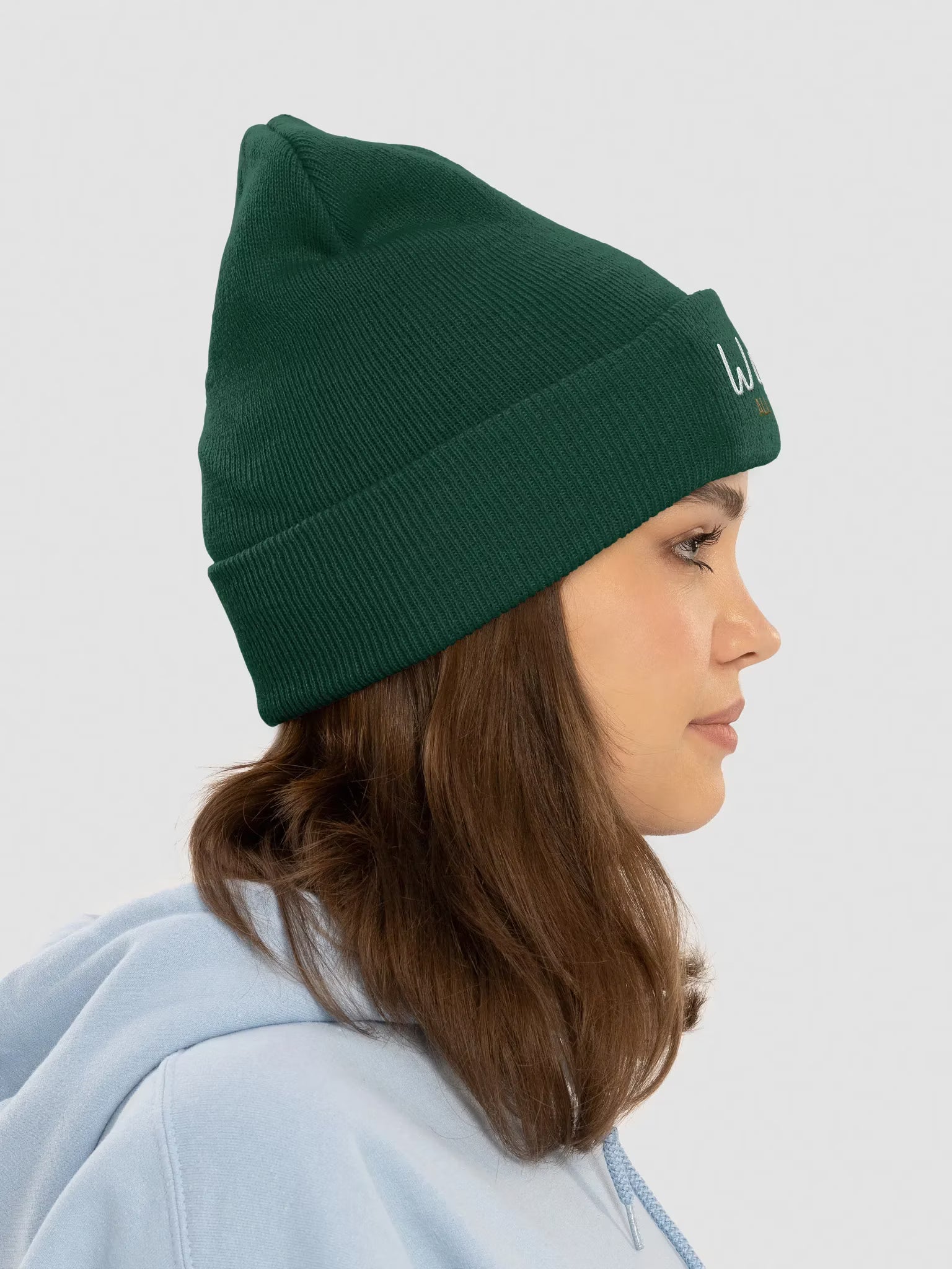 With God All things are possible Embroidered Cuffed Beanie