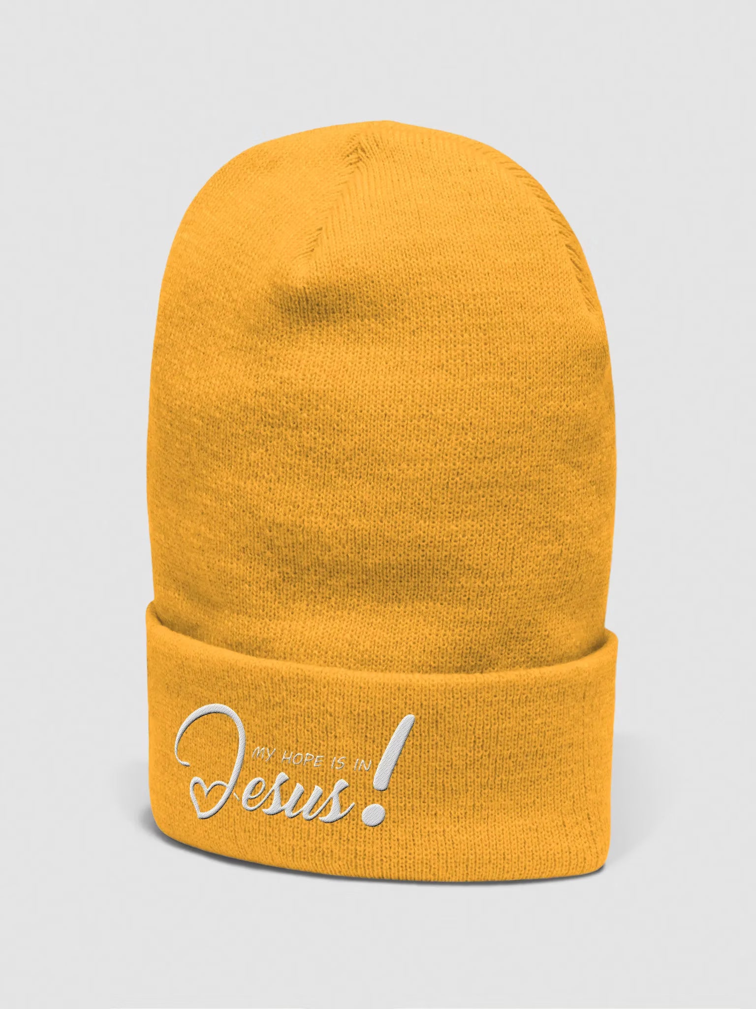 My Hope is in Jesus Embroidered Cuffed Beanie